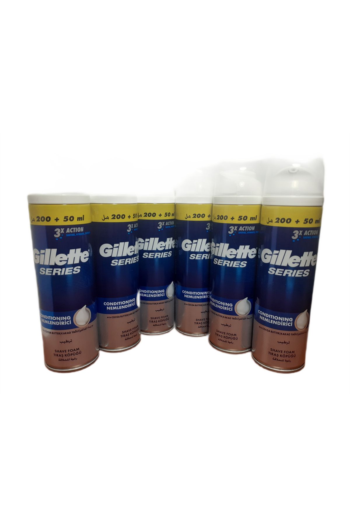 Gillette SERİES NEMLENDİRİCİ KÖPÜK 250 ML X 6 ADET