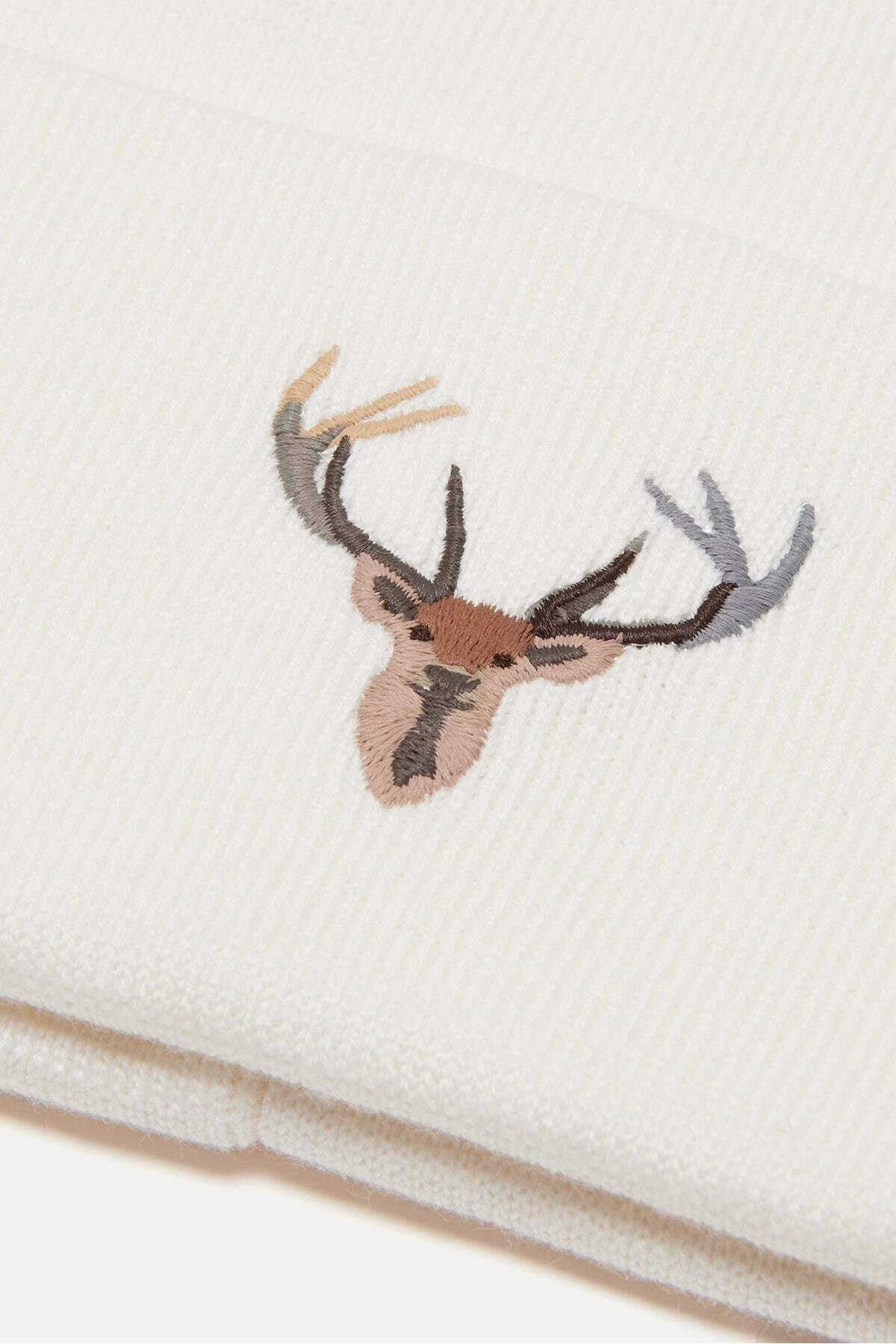 WWF Market-Ecru and Black Deer Beanie 2