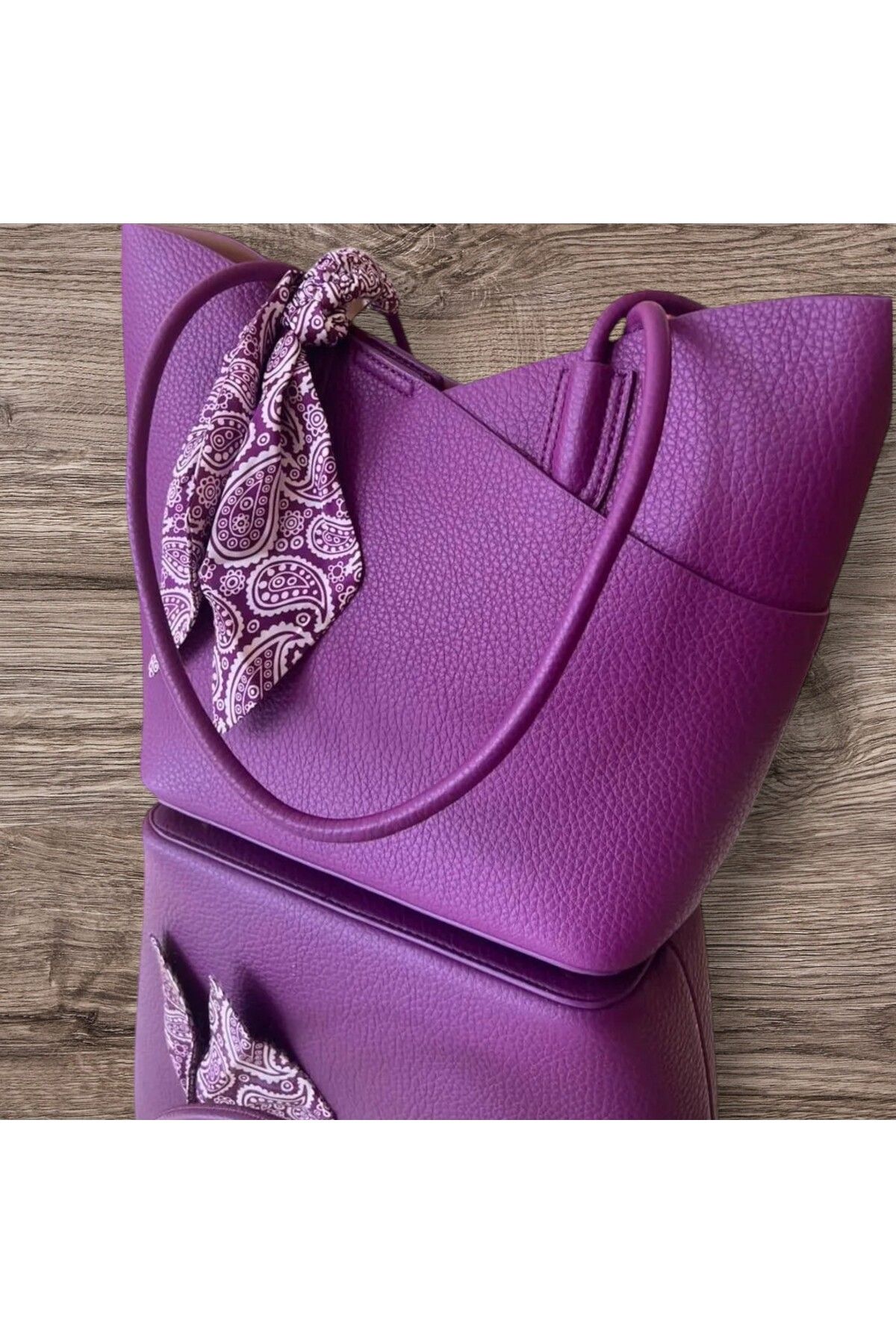 KRISTE BELL-Shoulder Bag - Purple - Patterned 2