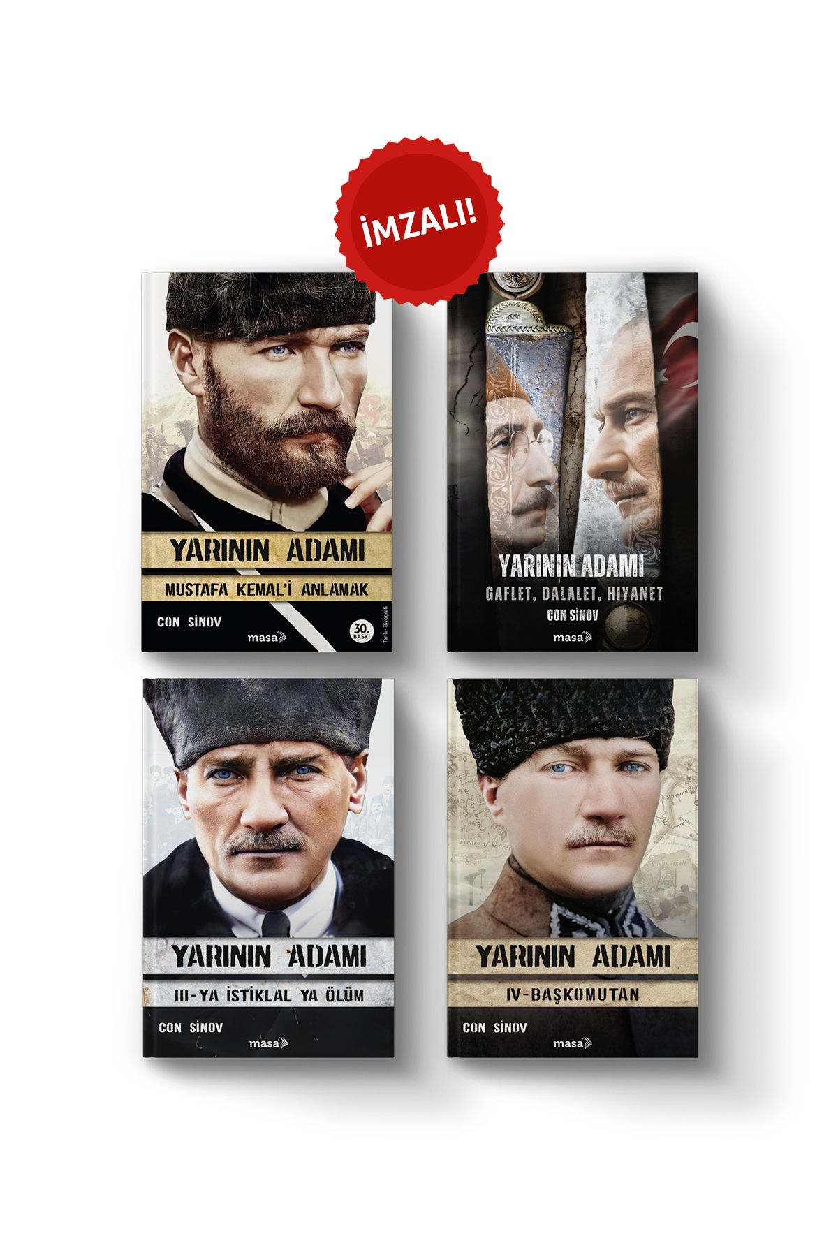 Masa Kitap Yarının Adamı Set 4 Imzalı - Con Sinov