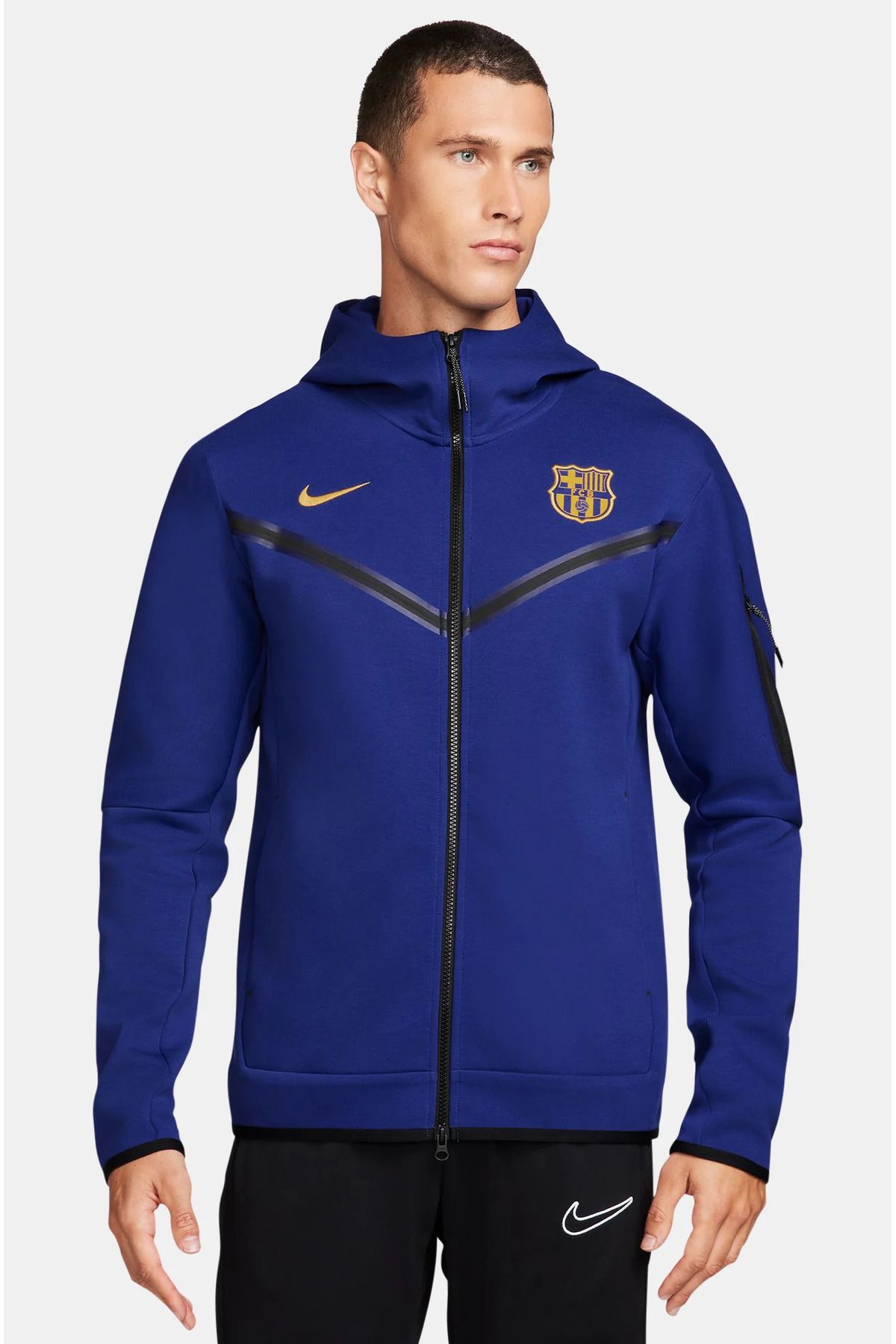 هودی فوتبال مردانه نایک FC Barcelona Tech Fleece Windrunner Nike