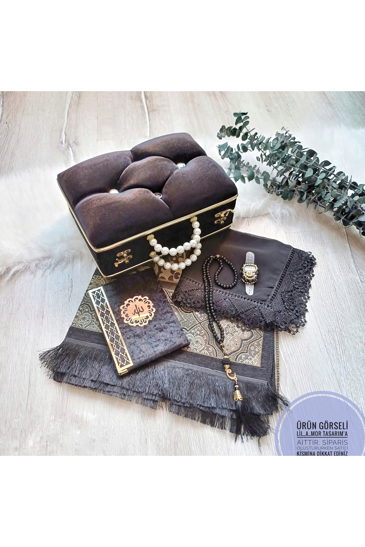 LilAmor Concept Hediyelik Damat bohcasi sandikli namaz seti