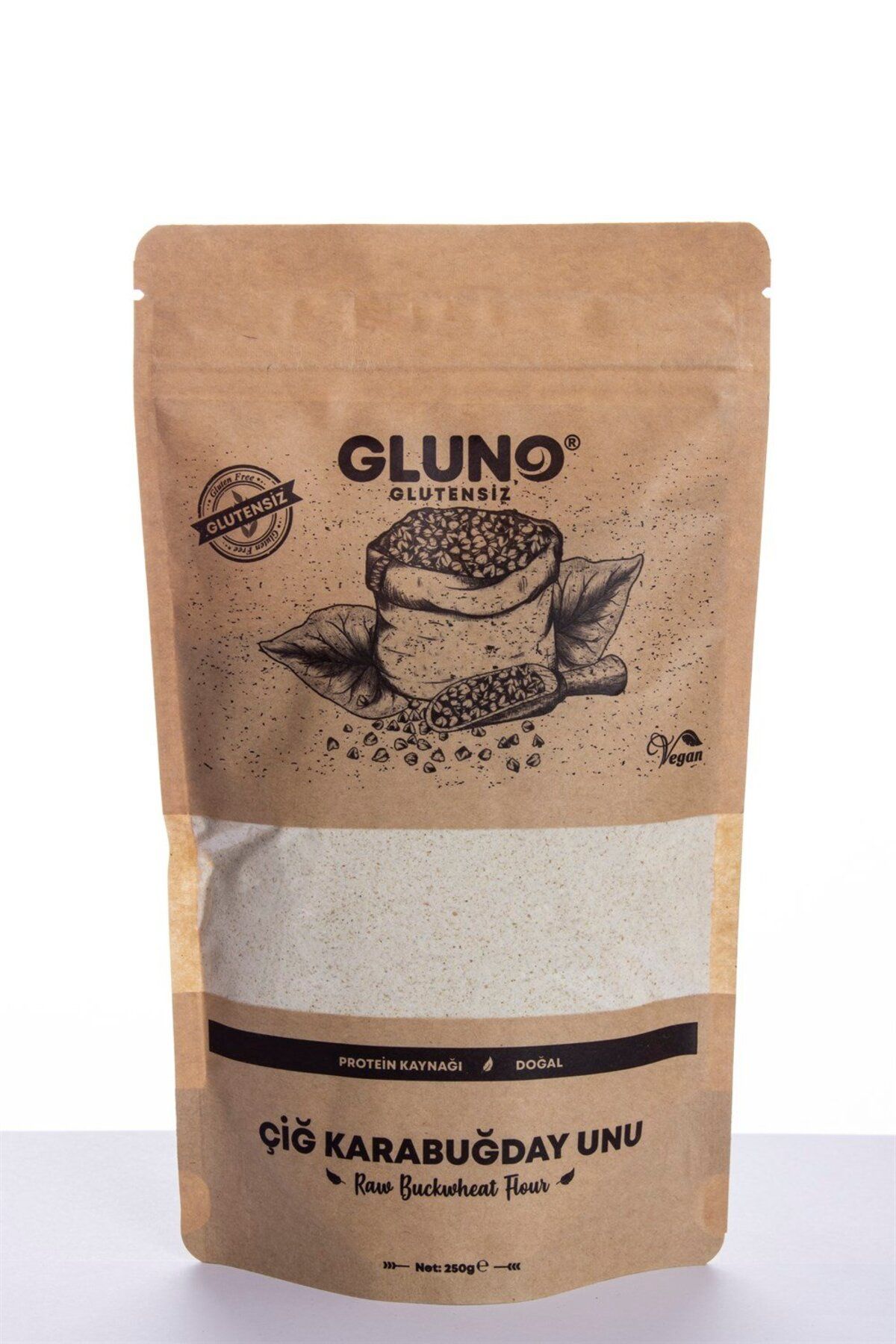 Gluno Glutensiz Çiğ Karabuğday Unu 250 gr