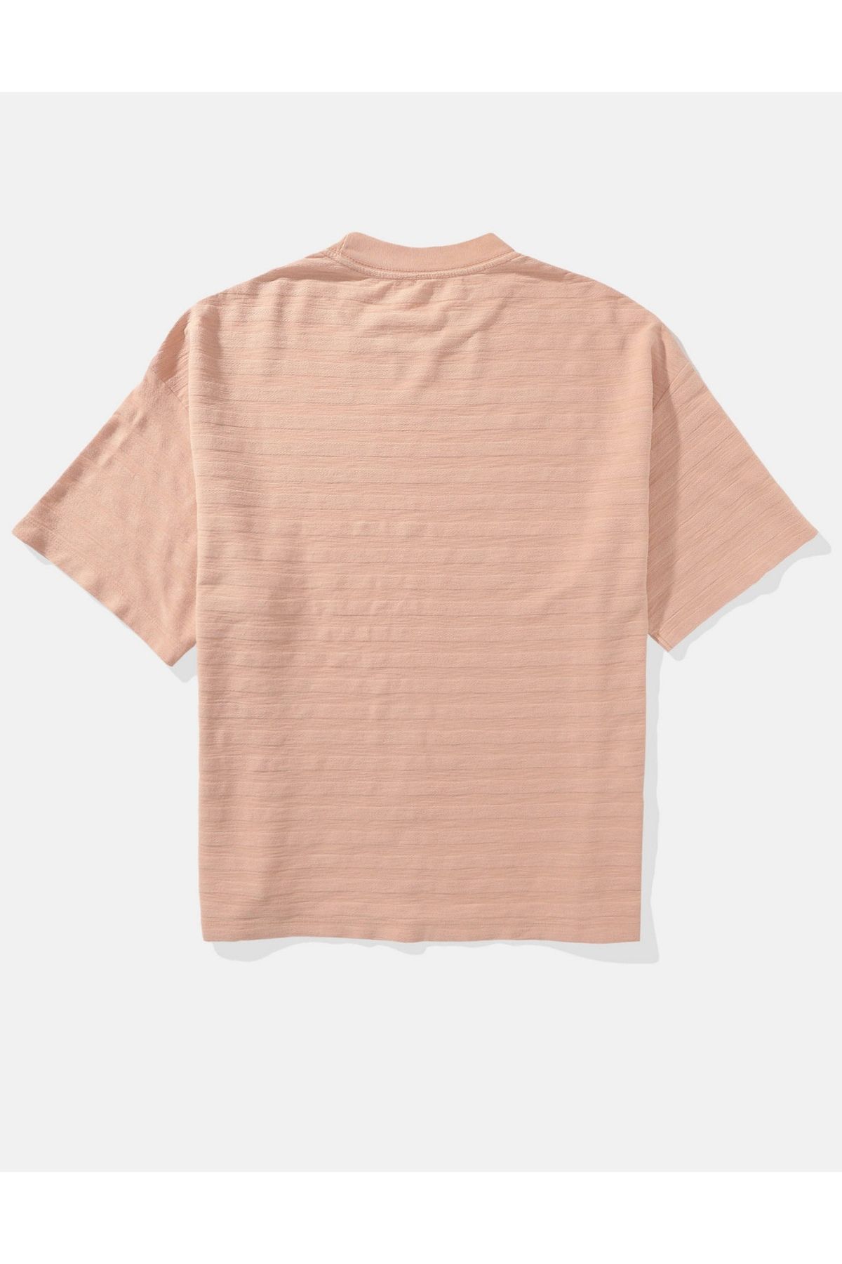 AMERICAN EAGLE-AE Textured Striped Oversized T-Shirt 4