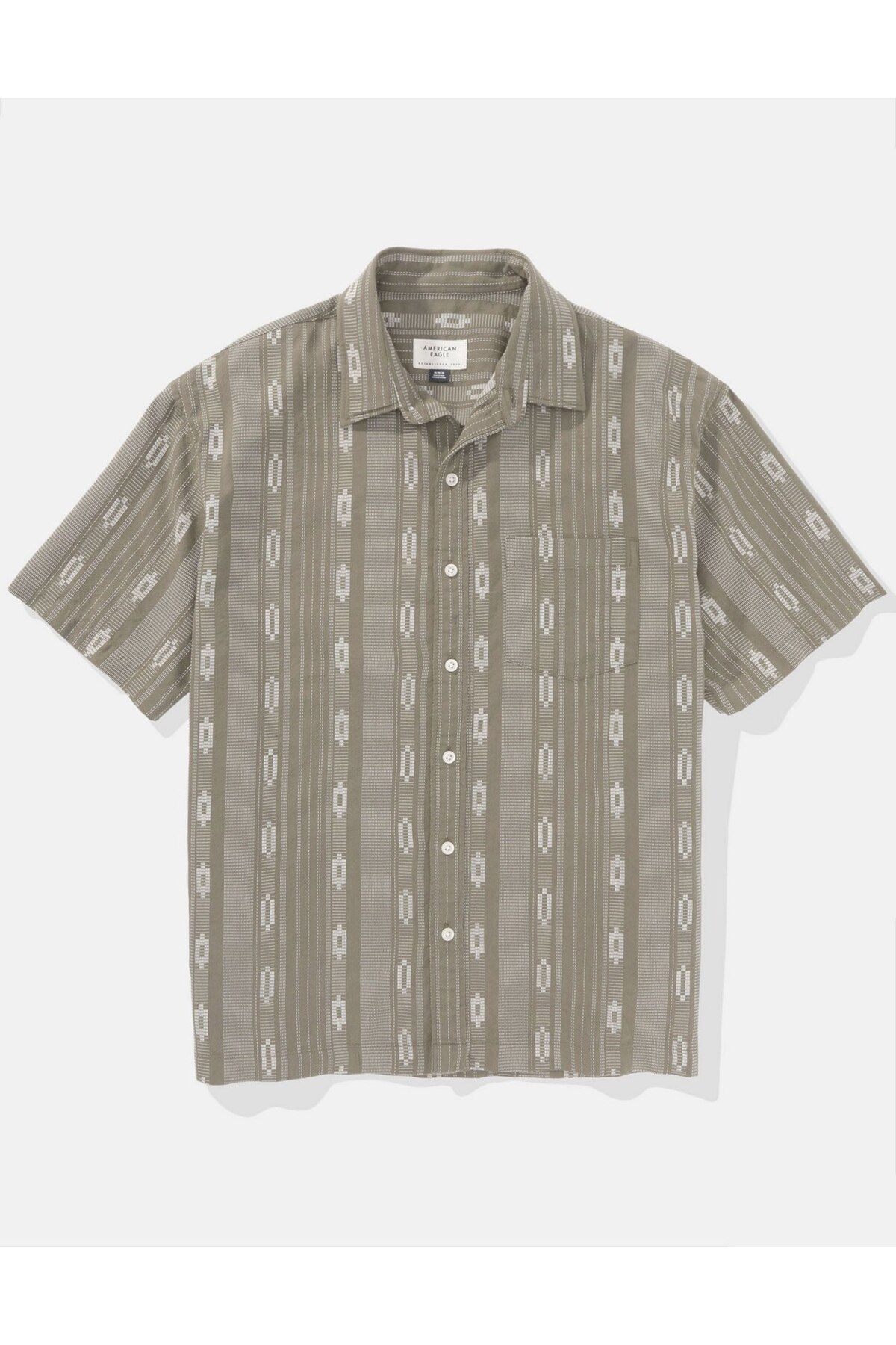 AMERICAN EAGLE-AE Button-Up Poolside Shirt 3