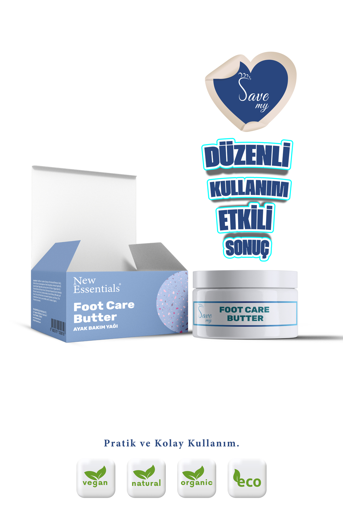 Foot Care Butter Mentollü Ayak Topuk Onarım Ve Bakım Yağı 50 ml — 8682079030816 — تصویر 2 از 4