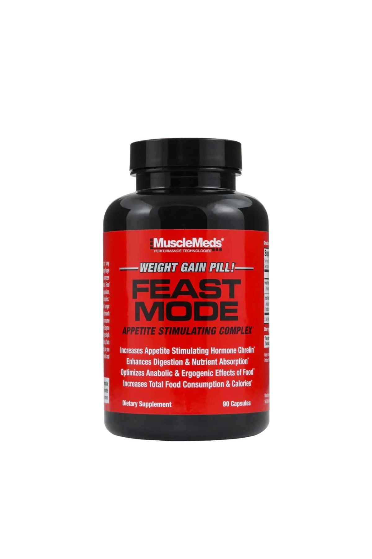 MuscleMeds Feast Mode En Iyi Doğal Kilo Alımı, Iştah Açıcı Kas Hacim Kazanma 90 Kapsül