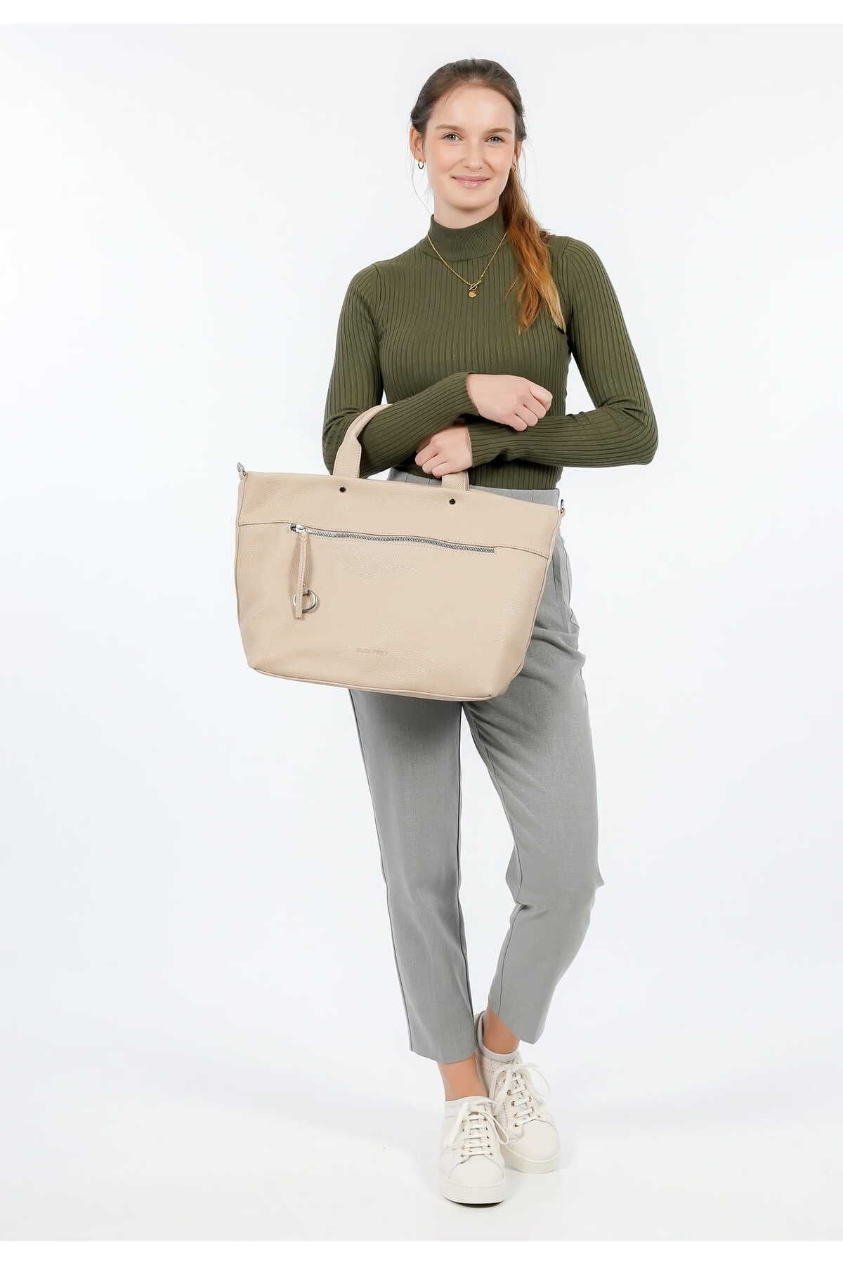 SURI FREY-Handtasche - Beige - Unifarben 2