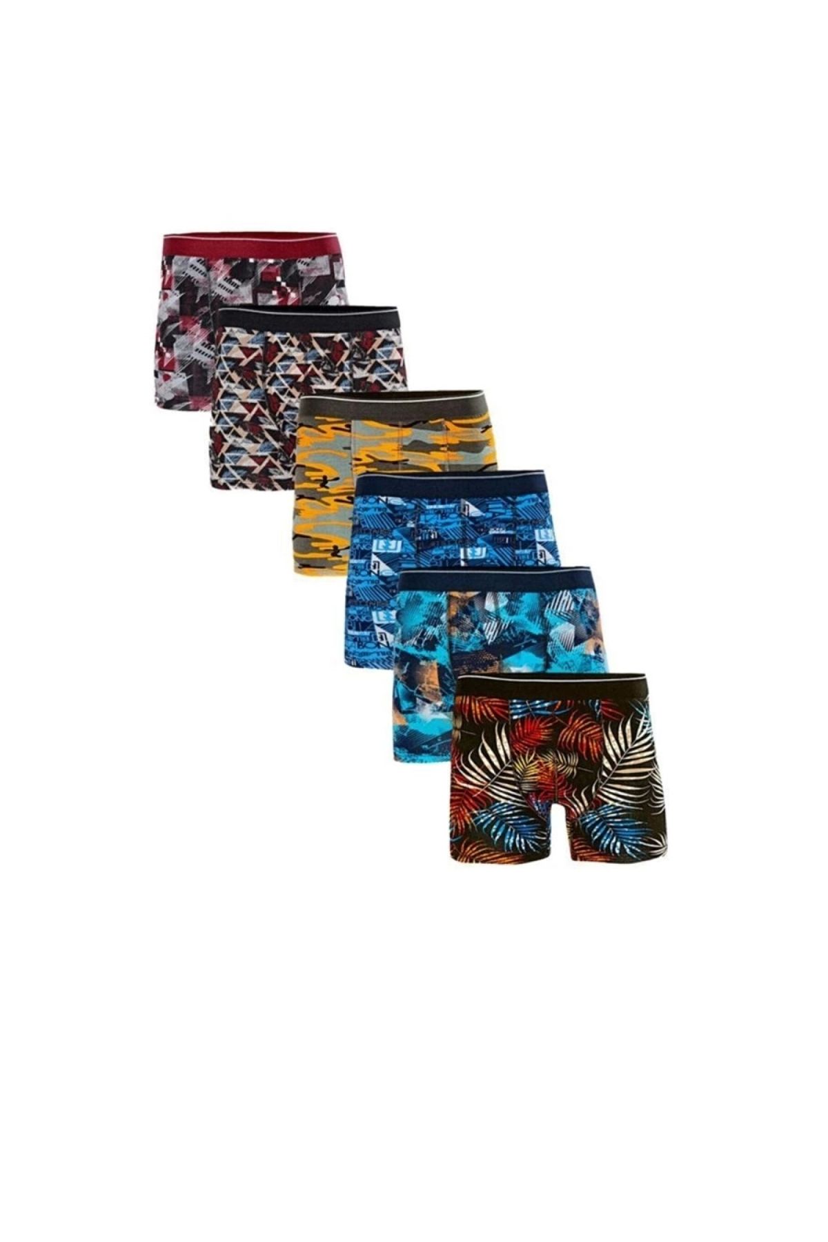 Narnuga-Luminous Patterned Lycra Men's Boxers - 6 Modlids 1