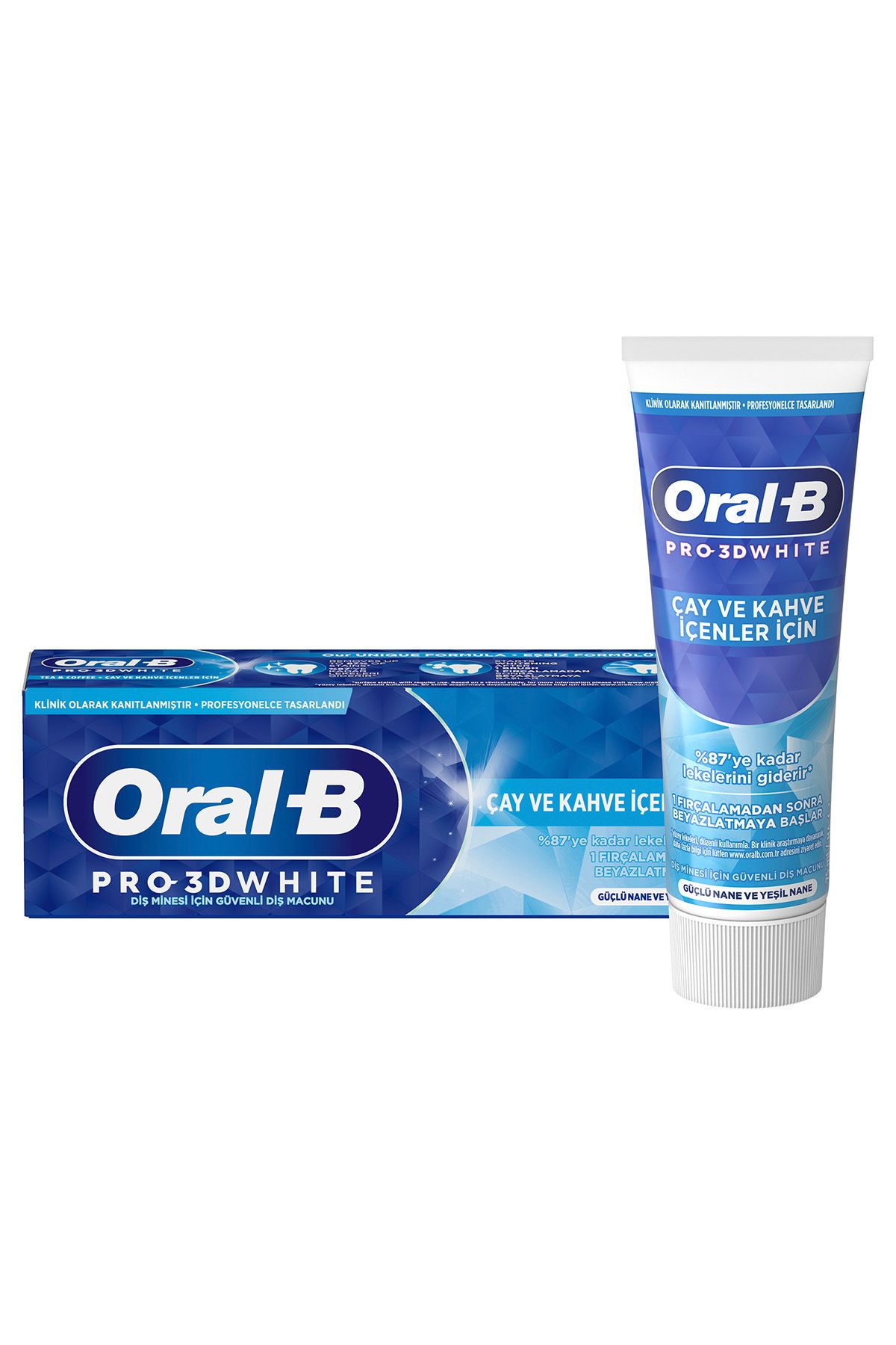 خمیر دندان سفید سه بعدی Oral-B برای نوشیدنی های چای و قهوه 75 میلی لیتر