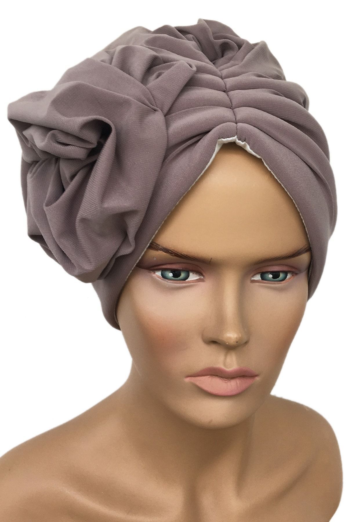 Vera-Turban gata de oase, elegant, floral, cusut, căptușit, nurcă 2