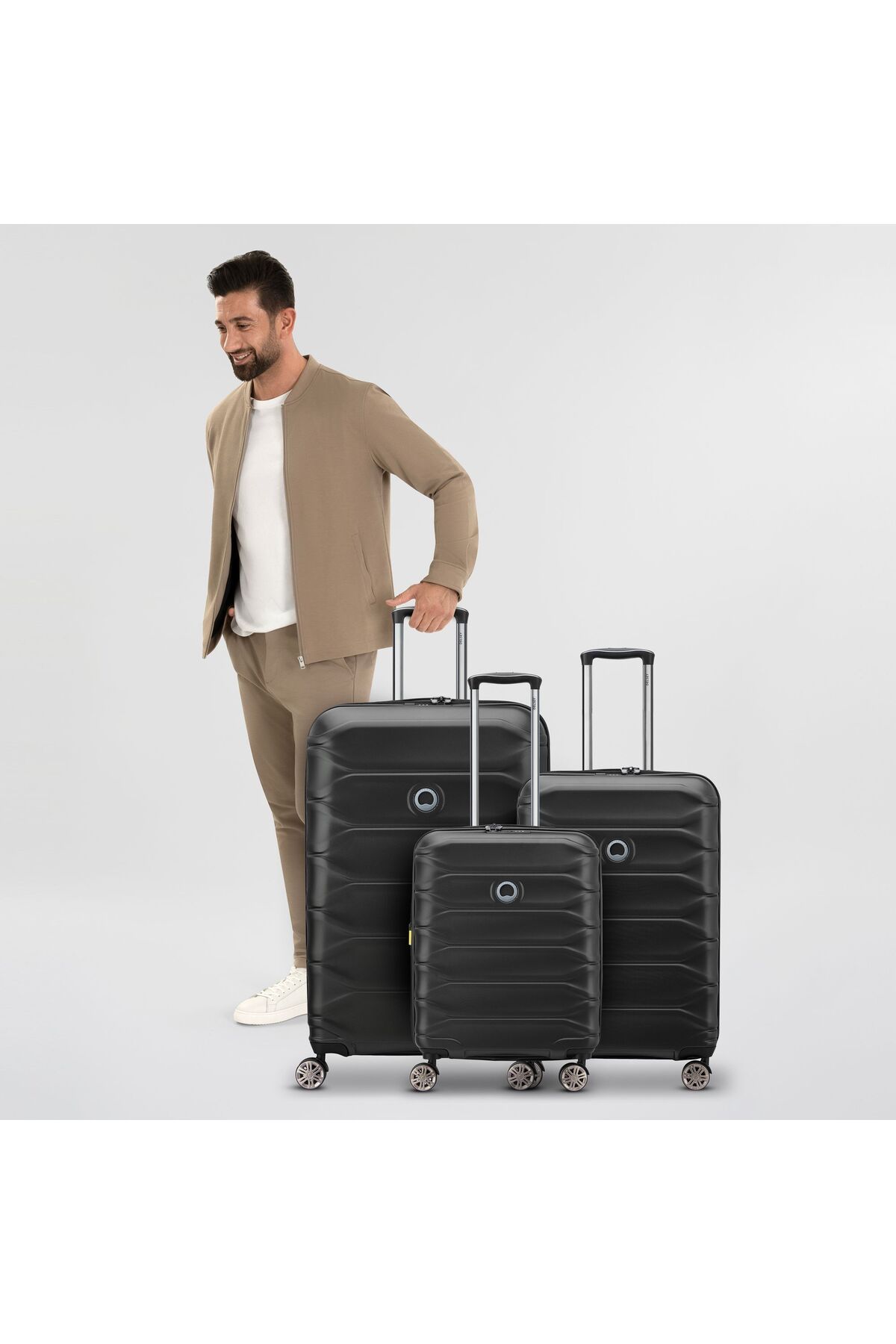 Delsey Paris-Meteor 4 Rad Kofferset 3-teilig mit Dehnfalte 7