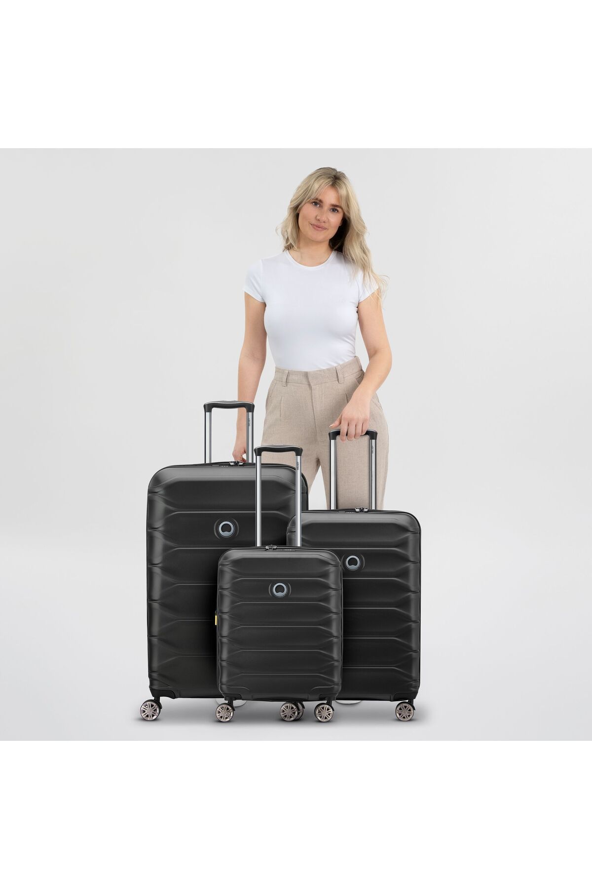 Delsey Paris-Meteor 4 Rad Kofferset 3-teilig mit Dehnfalte 8