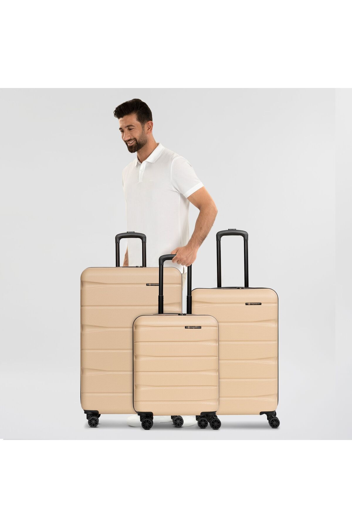 Franky-Münih 4.0 4 Rollen Kofferset Dehnfalte ile 3 maç 8