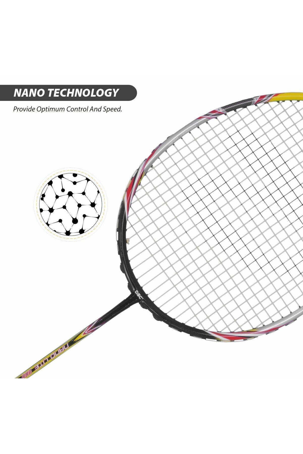 DSC-Nano Lite 900 Badminton Racquet | Lightweight Graphite | Enhanced Performance | Full Cover 4