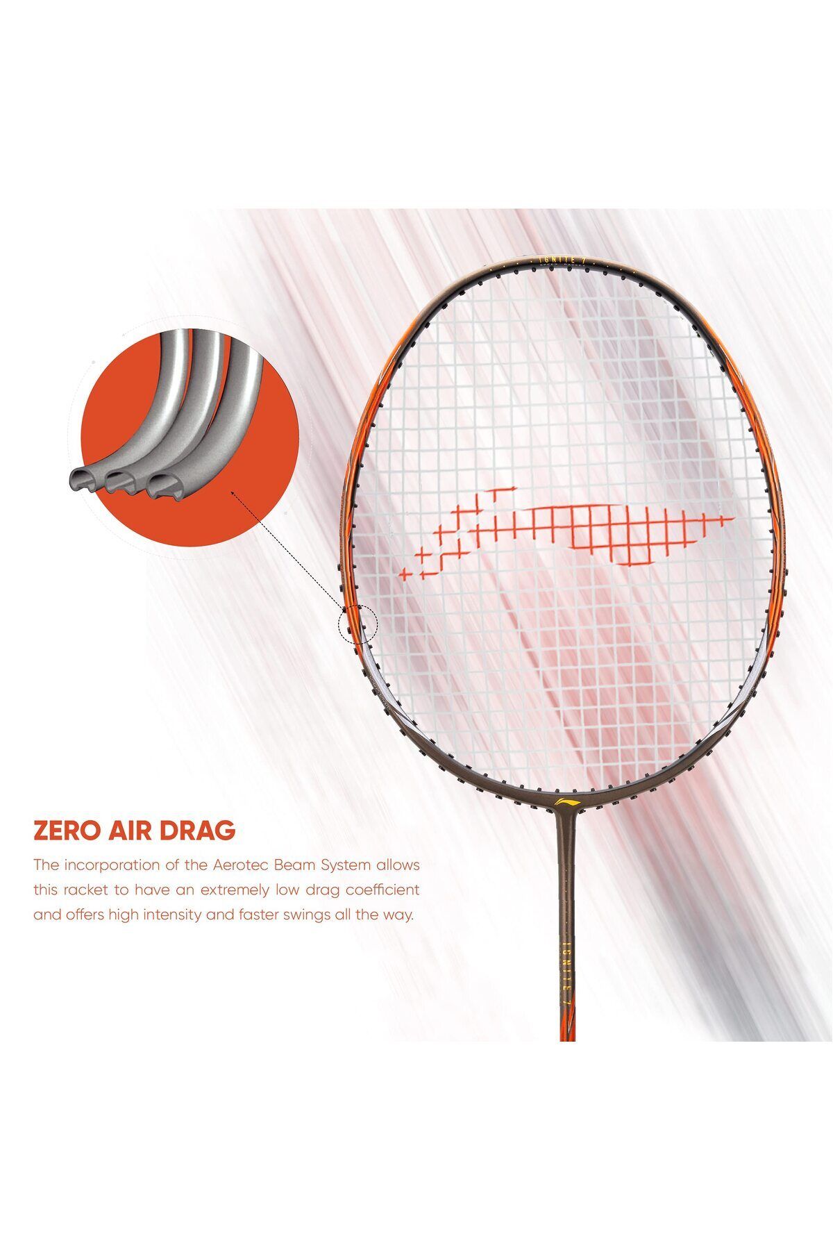 Li-Ning-G-force Superlite Ignite 7 | Carbon Fibre Strung Badminton Racket | Lightweight & Durable 3