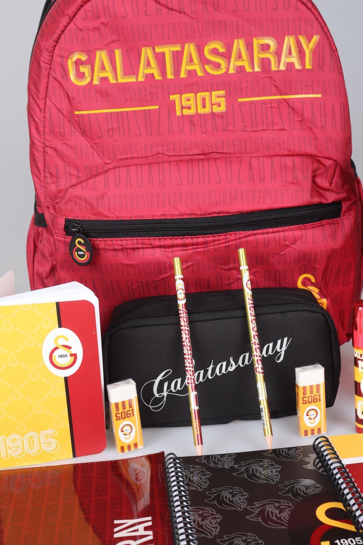 Galatasaray-Licensed School Bag, Pencil Bag, 700 ml Water Bottle Stationery Set 5