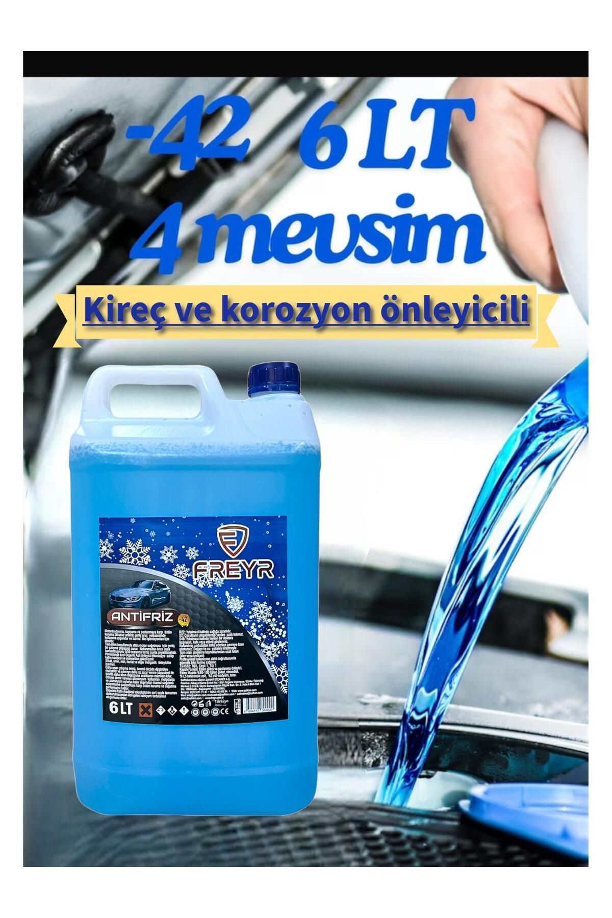 FREYR 4 Mevsim -42 Süper Mavi Antifriz 6Lt (ÜRETİM TARİHİ 2024)