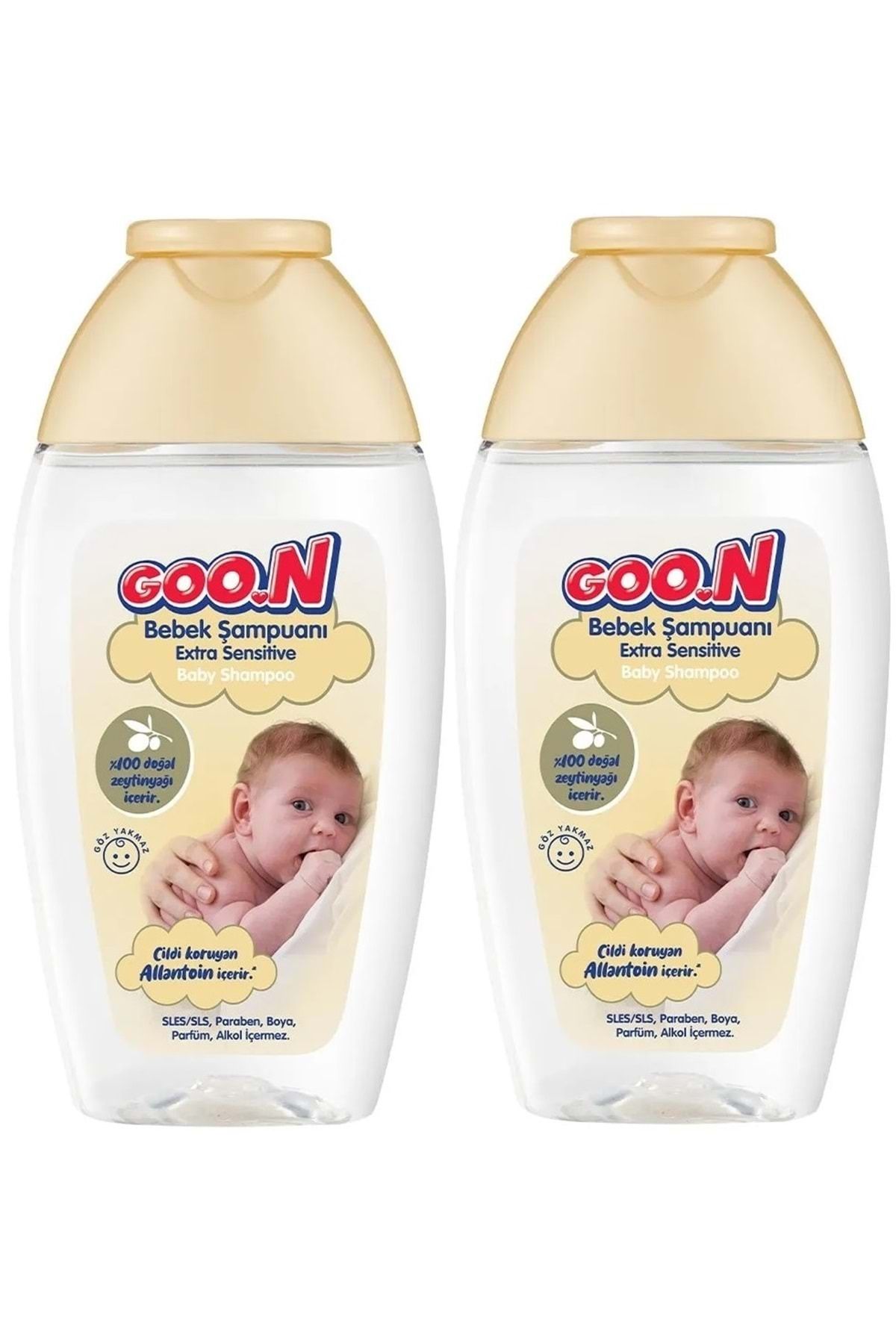 Goo.n Goon Bebek Saç ve Vücut Şampuanı 200ML Ekstra Sensitive/Hassas (2 Li Set)