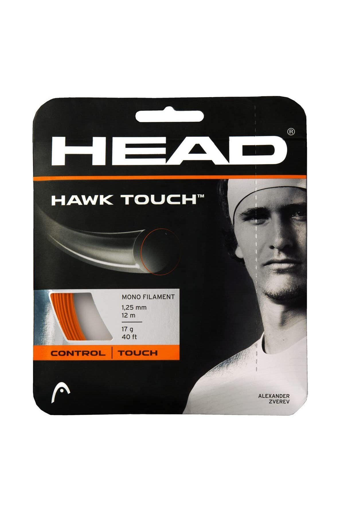 Head-Hawk Touch Tennis String | Set | 17g | Red | Durable Tennis String | Racquet Strings | Play 1