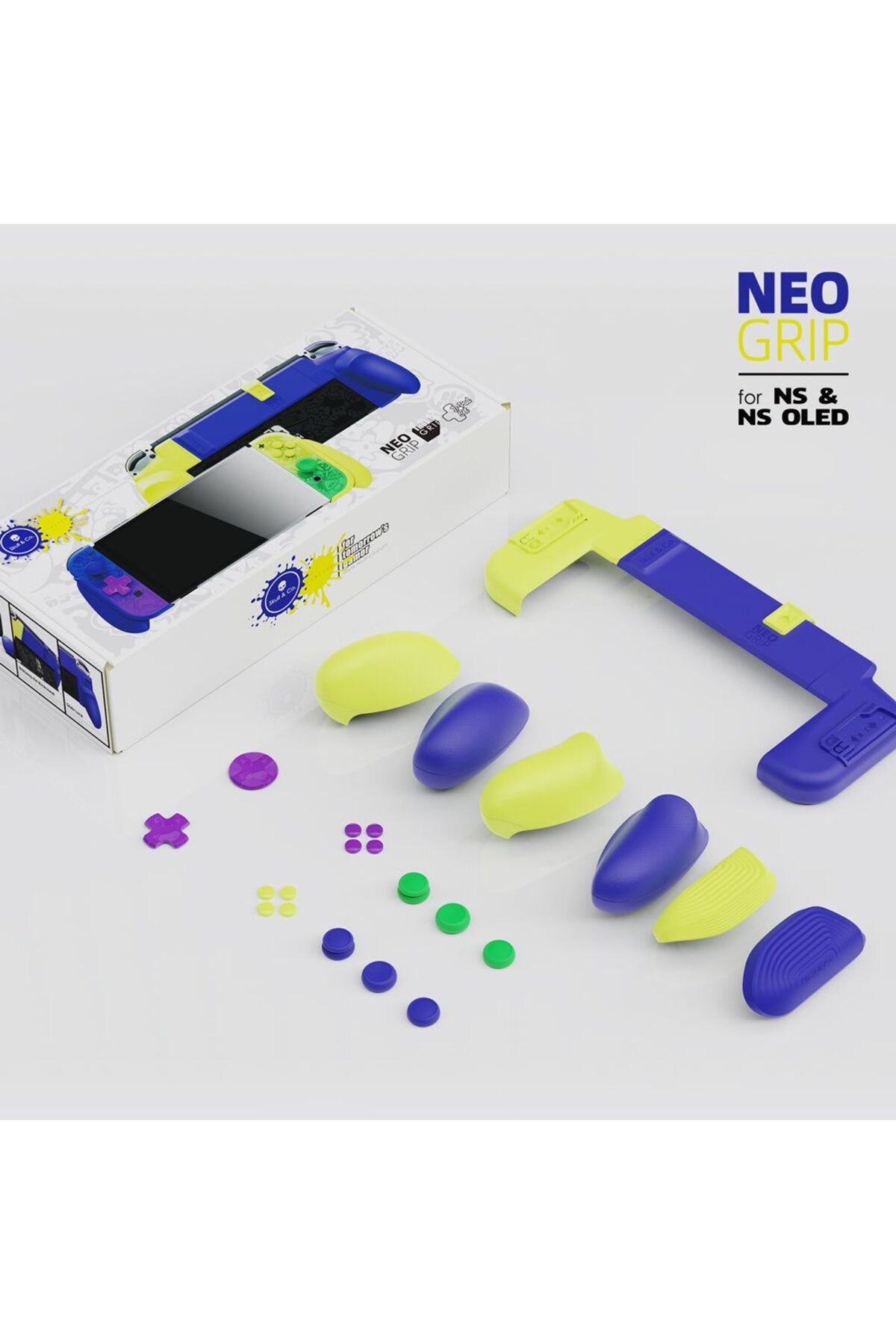 Skull & Co.-Nintendo Switch OLED NeoGrip Splatoon 3 2