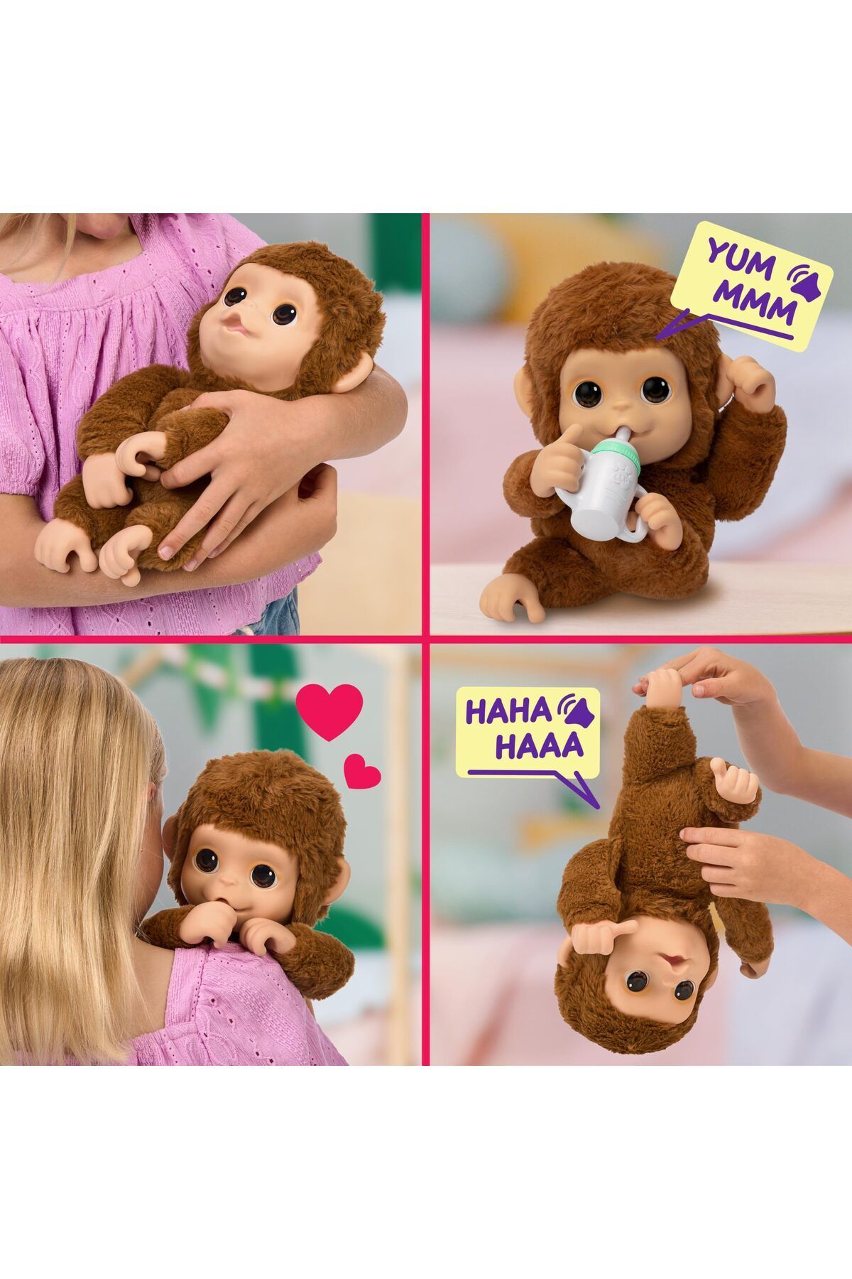 LITTLE LIVE PETS-My Baby Monkey | Adorable Pet Monkey | 50 Sounds/reactions | Interactive Toy | Cute 2