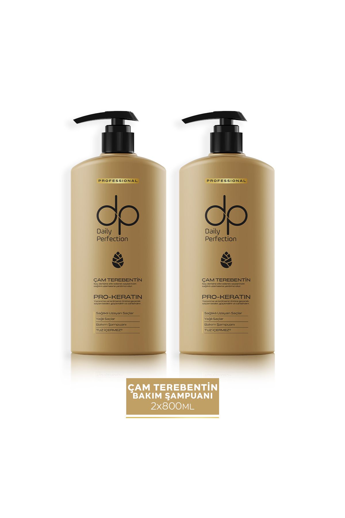 dp Daily Perfection Şampuan Çam Terebentin 800 ml X 2 Adet-1