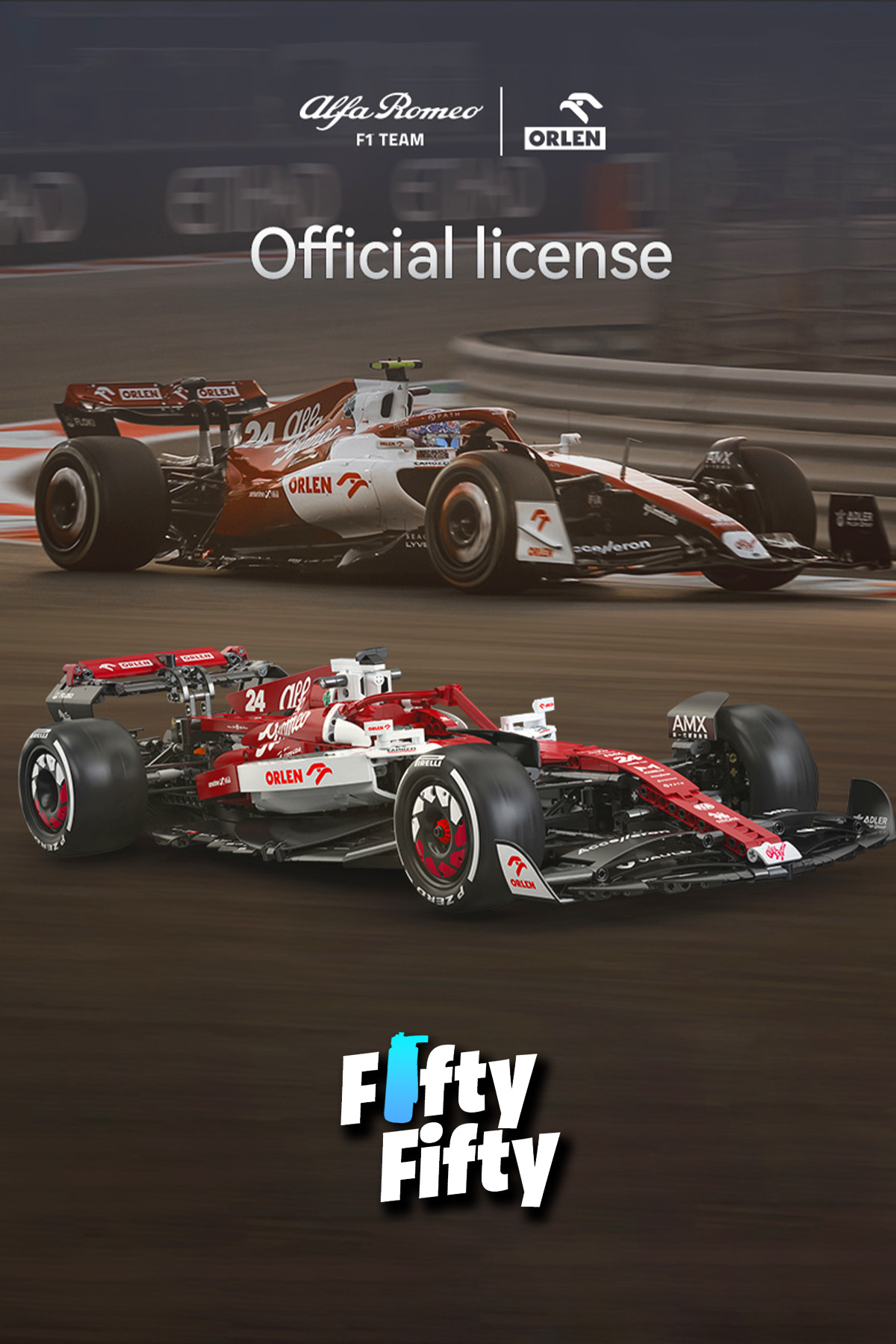 کیت ساخت‌وساز اسباب‌بازی آلفا رومئو F1 اورلئان C42 – C64005W (۱۸۶۸ قطعه)