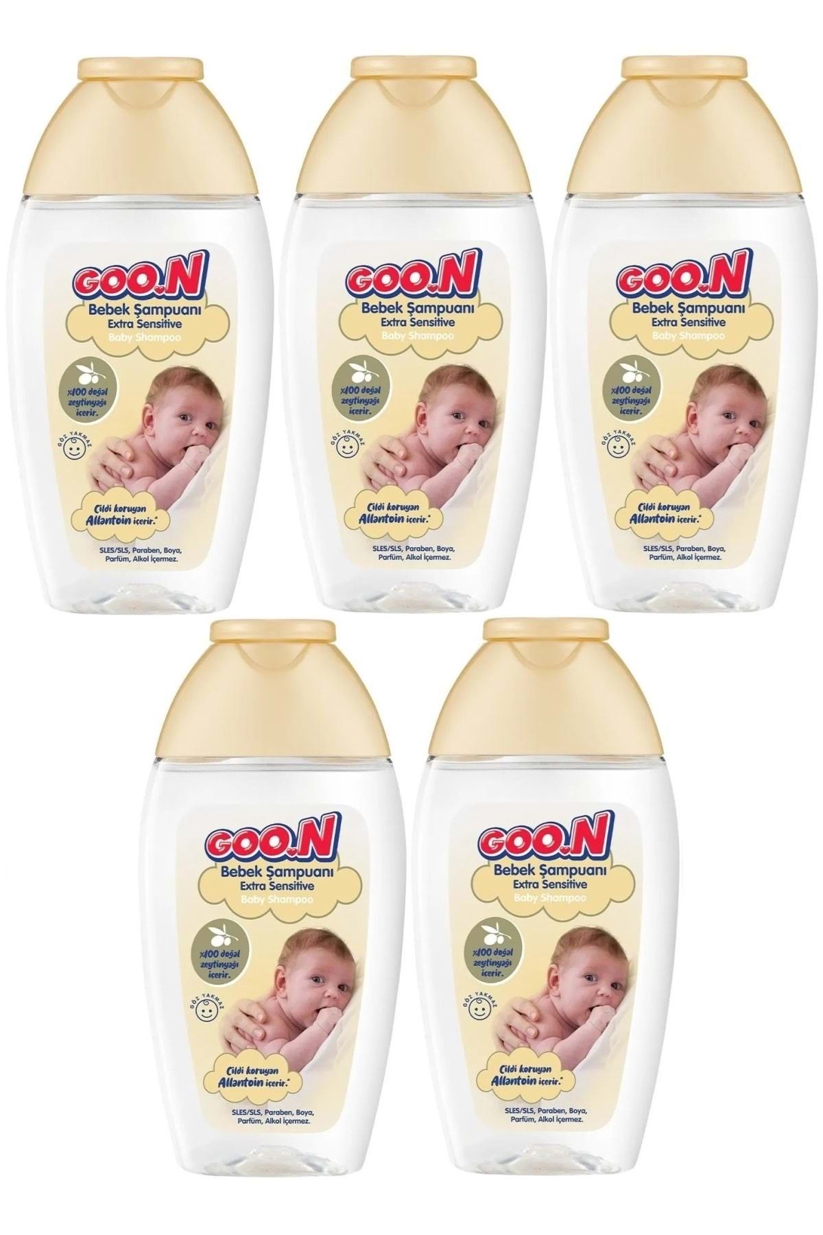 Goo.n Bebek Saç Ve Vücut Şampuanı 200ml Ekstra Sensitive/hassas (5 Li Set)