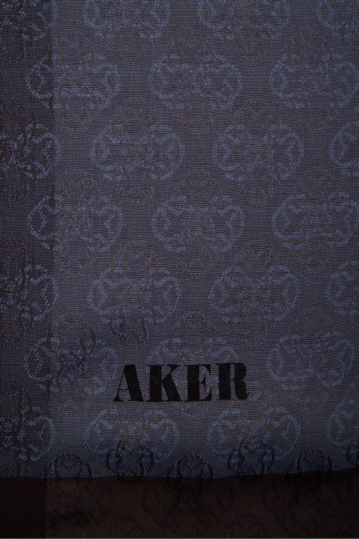 Aker شال ژاکارد مونوگرام 75X190 سانتی متر