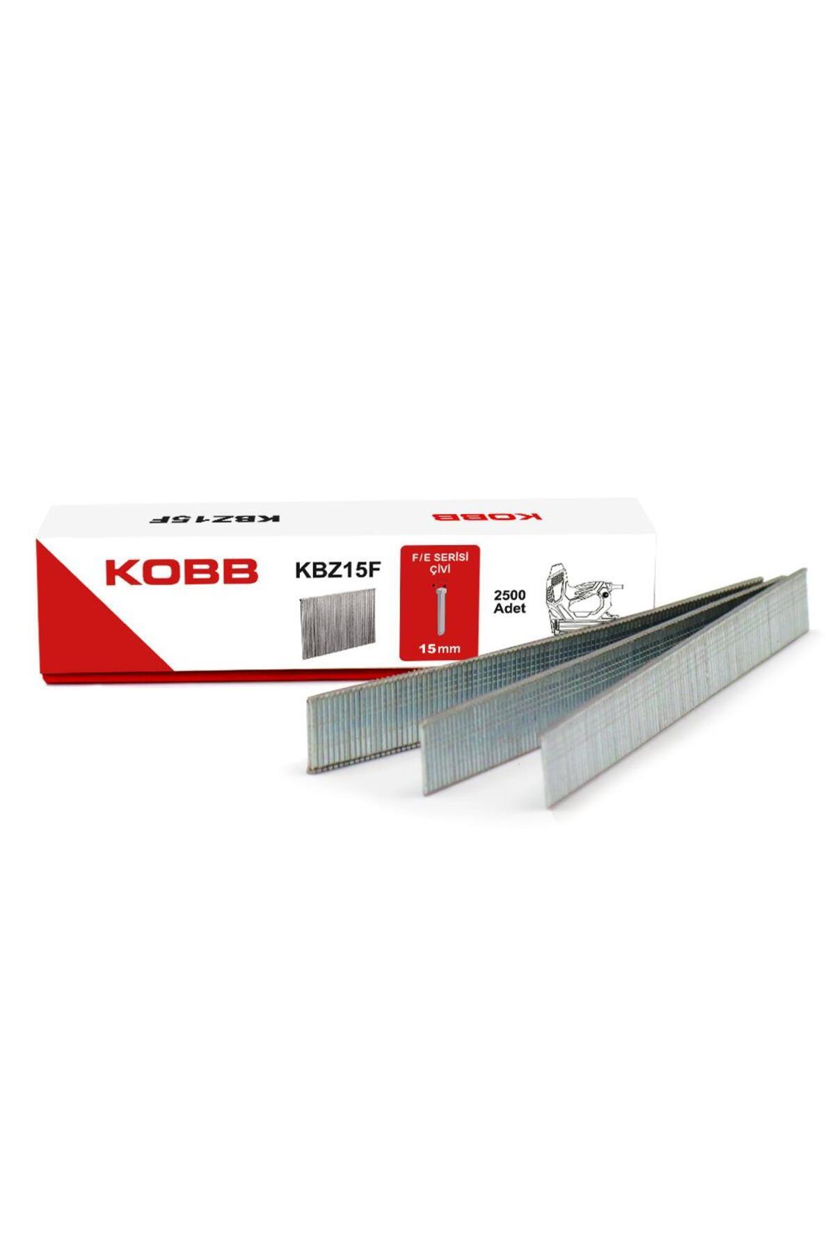 KOBB KBZ15F 15mm 2500 Adet F/E/J/8 Serisi Ağır Hizmet Tipi Kesik Başlı Çivi