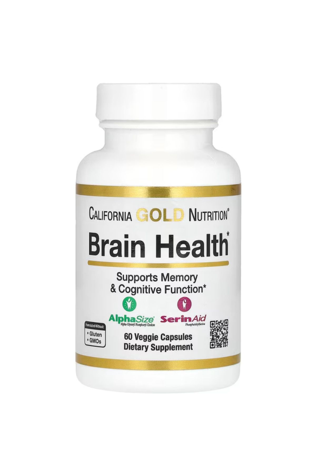 California Gold Nutrition , Brain Health, 60 Veggie Capsules vr84