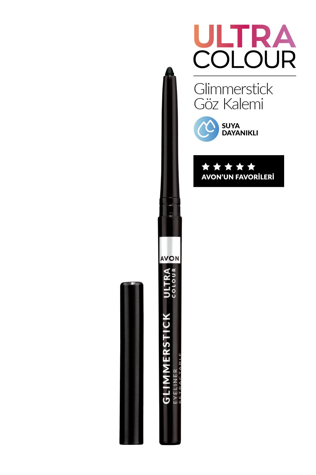 AVON Glimmerstick Orijinal Asansörlü Göz Kalemi - Blackest Black