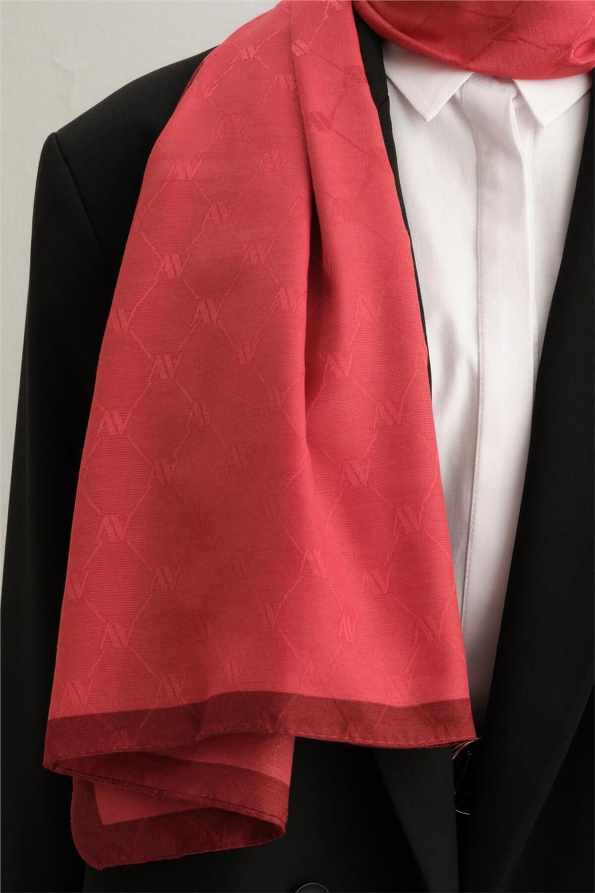 Armine-Trend Monogram Patterned Shawl - 2 118 139 Model 2