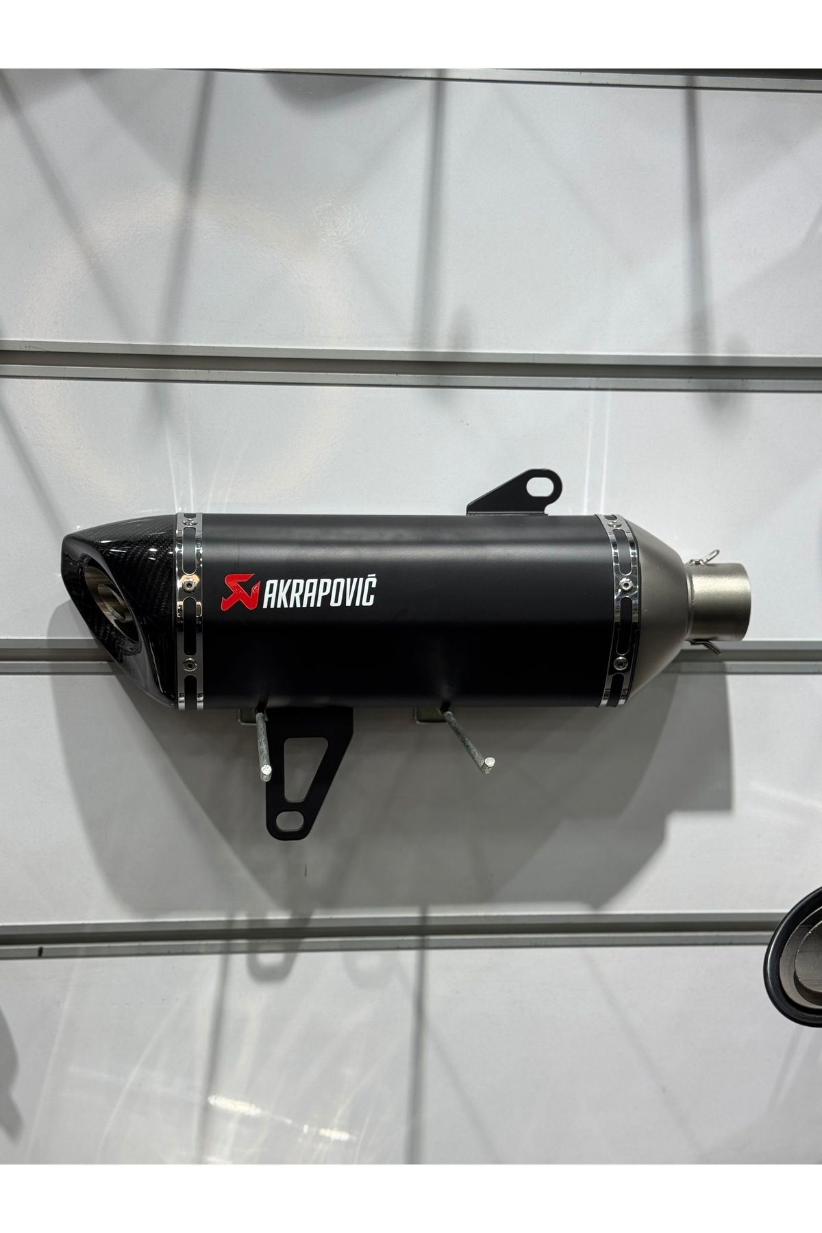 Akrapovic Akrapoviç Scooter Uyumlu Üniversal Egzoz- Siyah