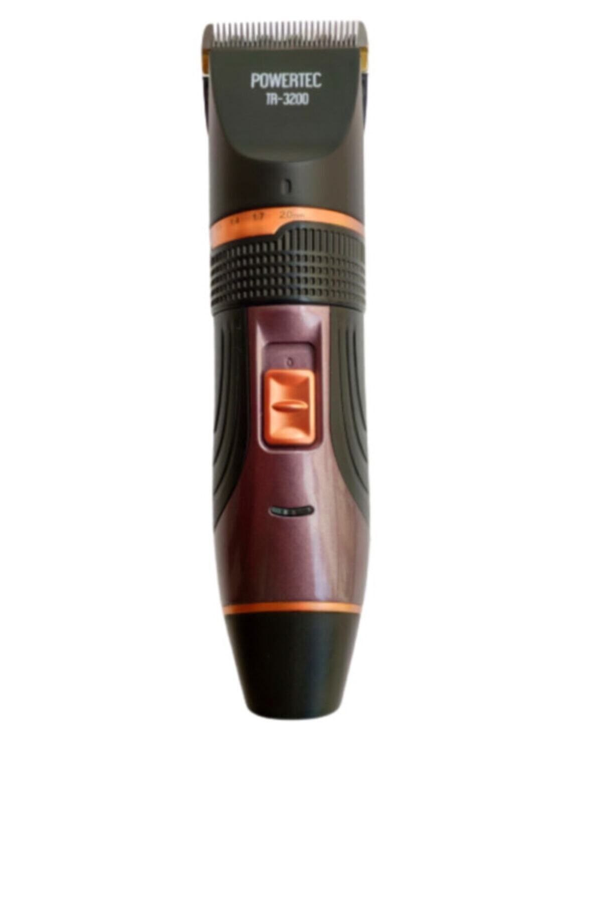ماشین اصلاح سیاه برقی Tr 3200 Machine حرفه ای شارژ شده موی ریش بدن تمیز کردن پاورتچ  Powertec