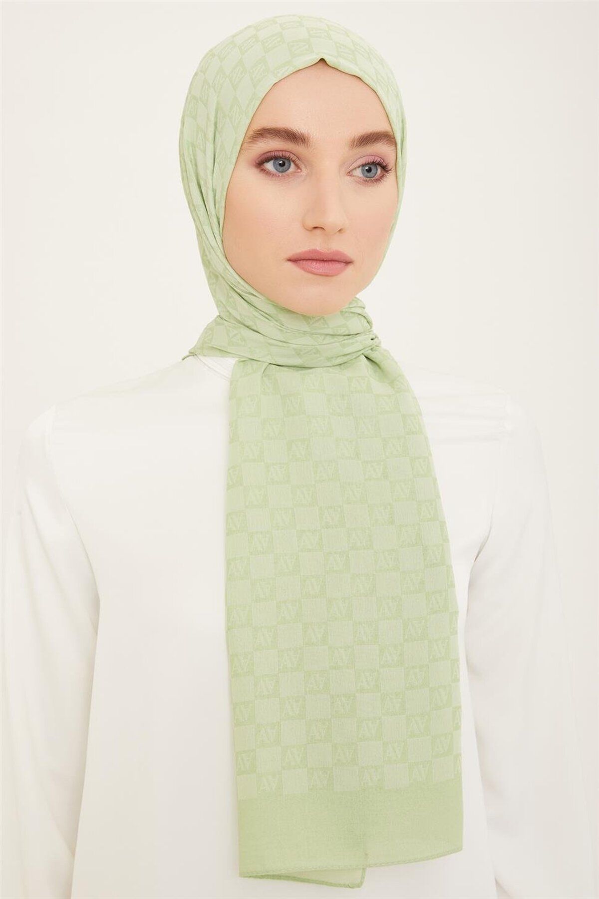 Armine-Trend Ultralight Green Shawl - 18-24018 1