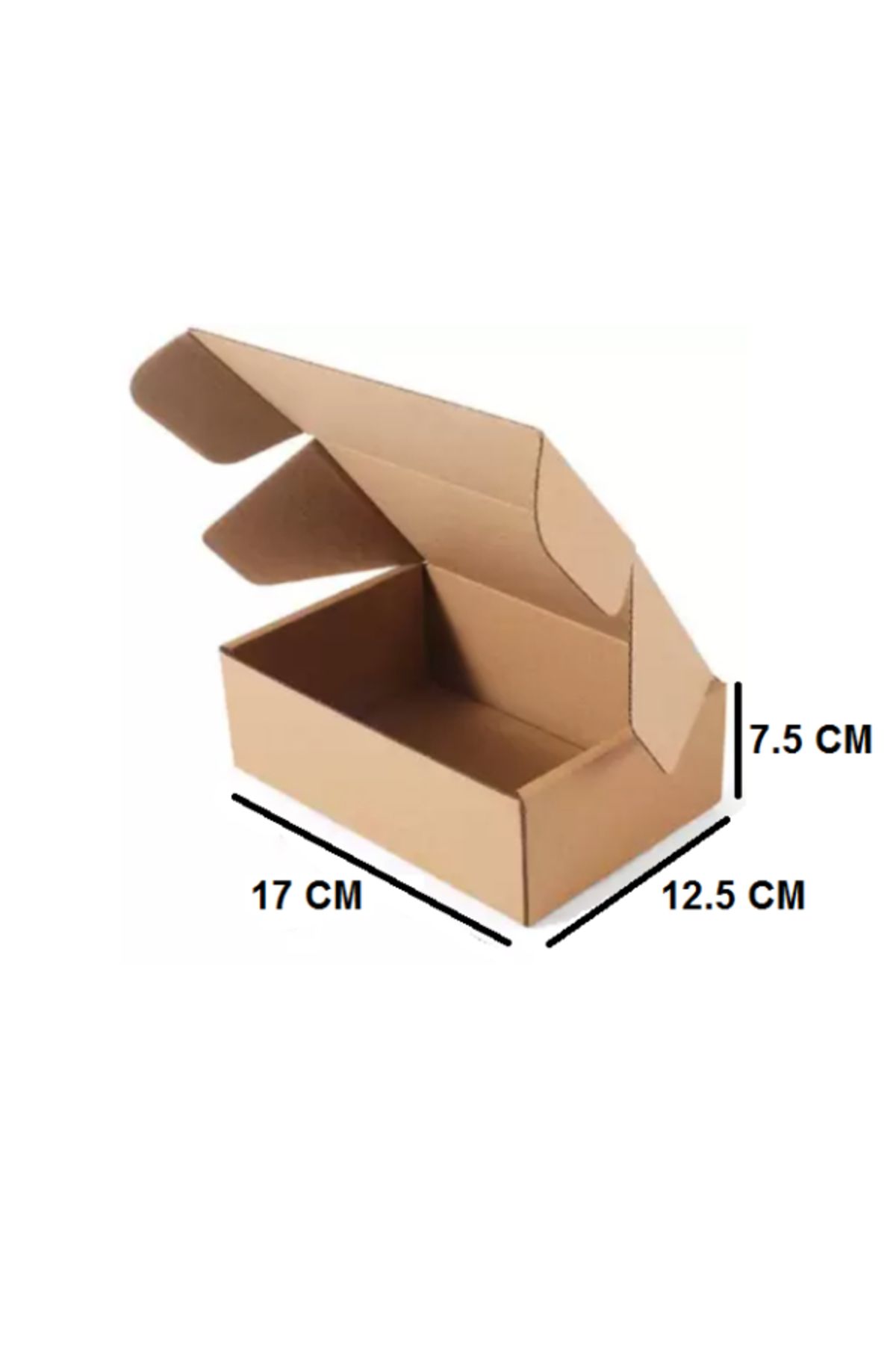 E-ticaret Kargo Paketleme Kutusu 17x12,5x7,5 Cm Esmer 25 Adet