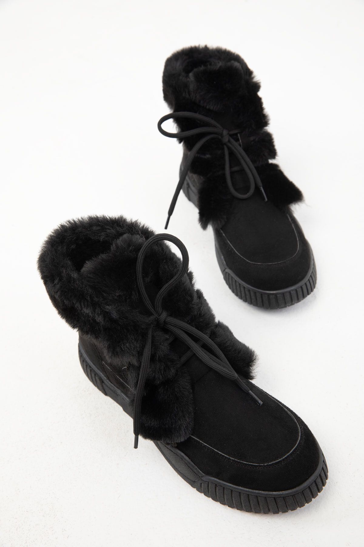 SOHO-20084 Model Suede Μαύρες γυναικείες μπότες και μποτάκια 2
