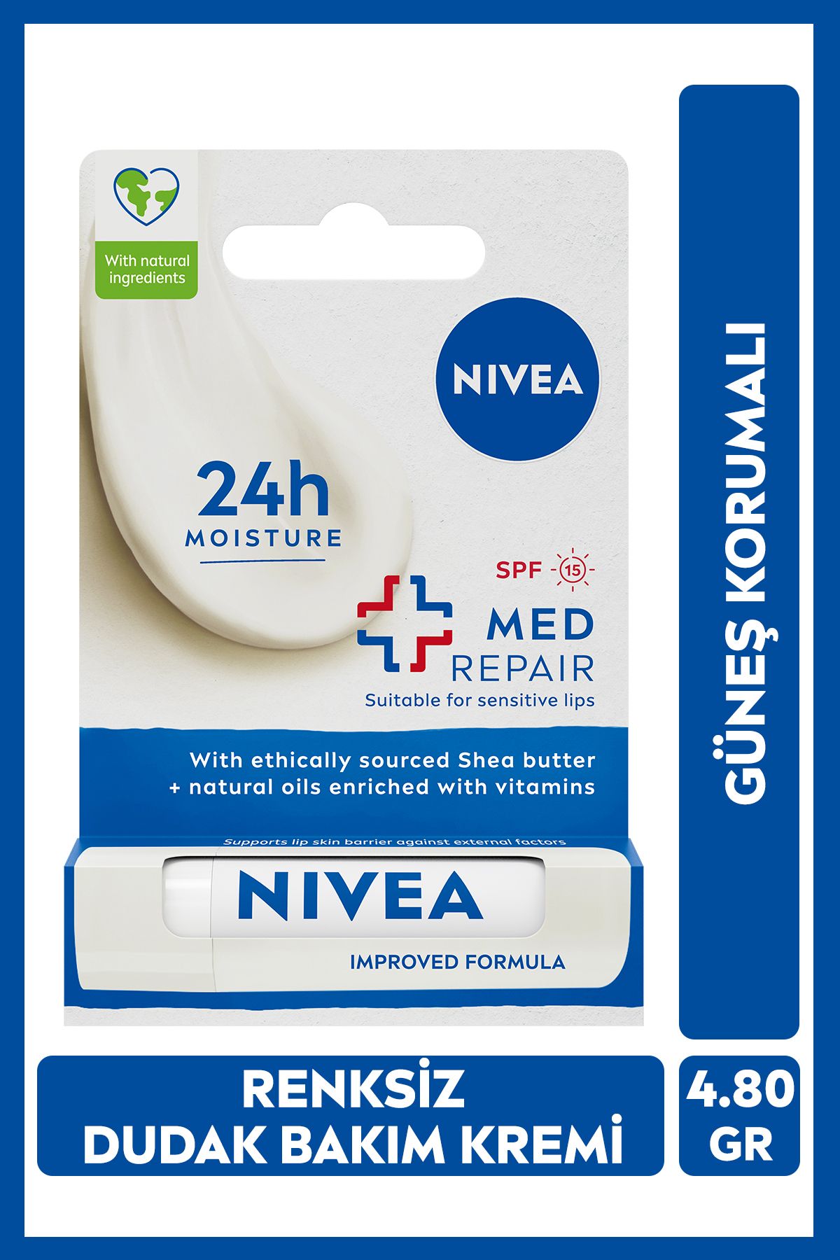 کرم ضد آفتاب بی رنگ کرم مراقبت از لب مد ترمیم کننده و کرم مرطوب کننده نرم 300 میلی لیتری NIVEA