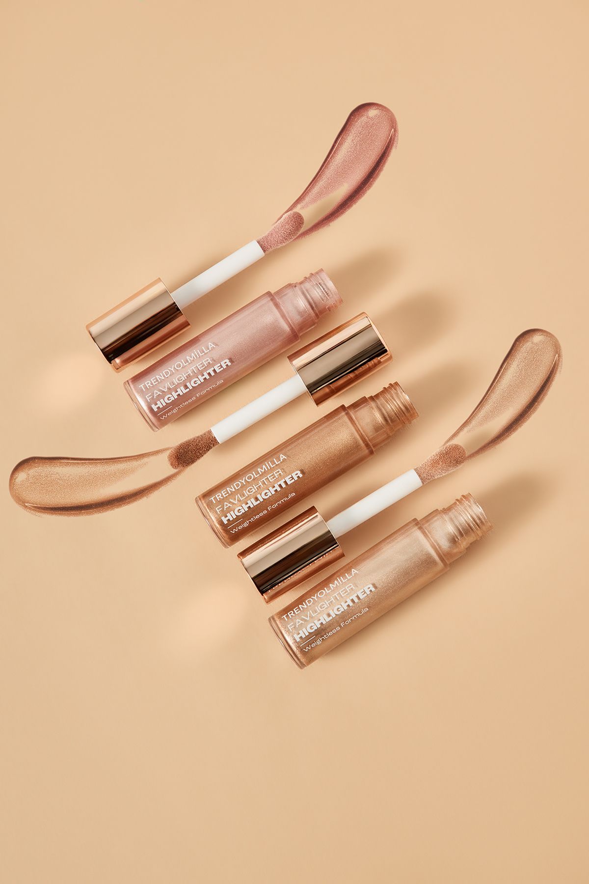 Trendyolmilla Beauty-Iluminator lichid radiant hidratant cu ulei de cocos Golden Pink-102 TKZAW25YD00000 8