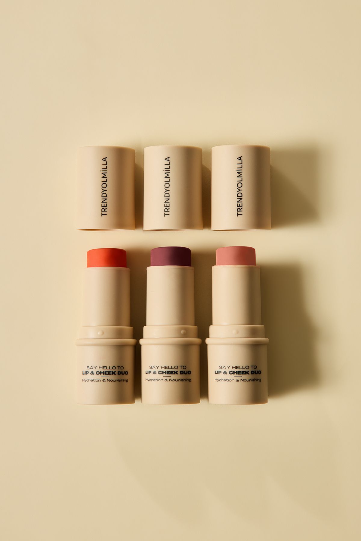 Trendyolmilla Beauty-Mit Jojobaöl – Cherry Bomb Lip und Cheek mit farbigen Lippen und Wangen-Details TKZAW25LK00001 7