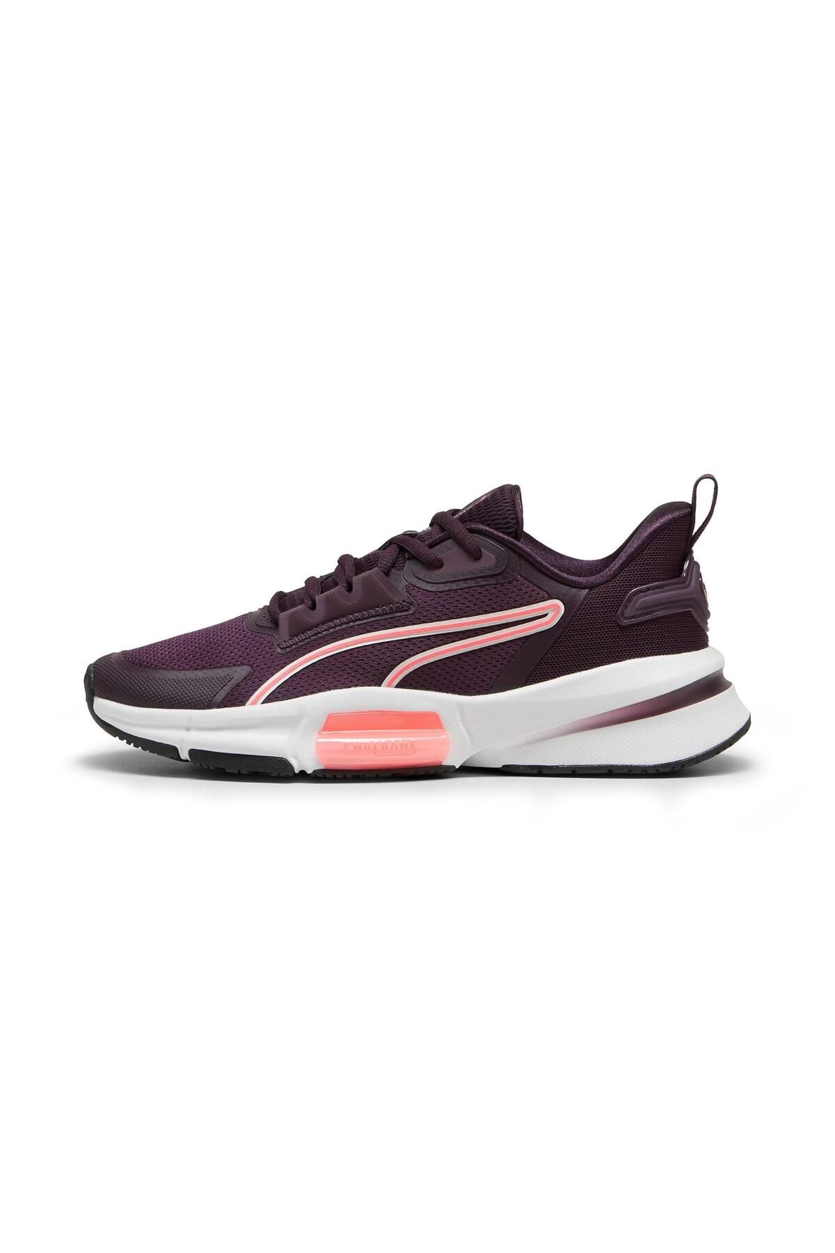 Puma Pwrframe Tr 3 Wns - Pantaloni Imprimați De Iarnă Midnight Plum Vapor Gr Femeie - 37