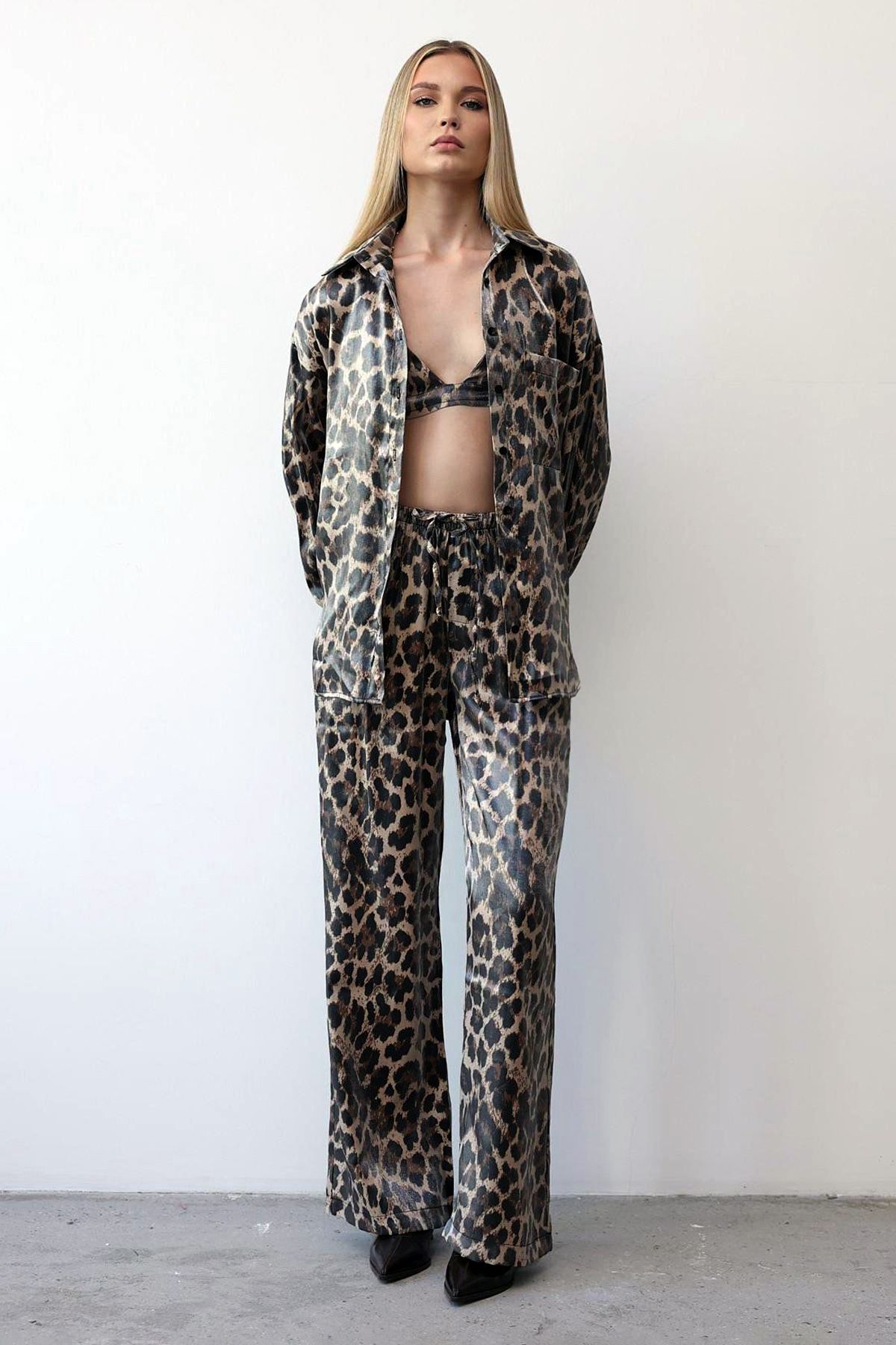 Trendyol Collection-Multicolored Leopard Patterned Bustier Tpraw25Bs00011 4