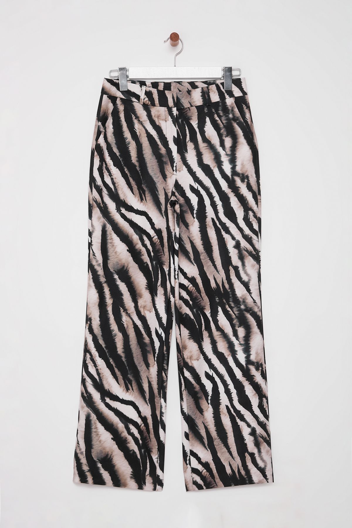 Trendyol Collection-Colorful Tiger Print Straight Cut Pants - Twoaw25Pl00030 6