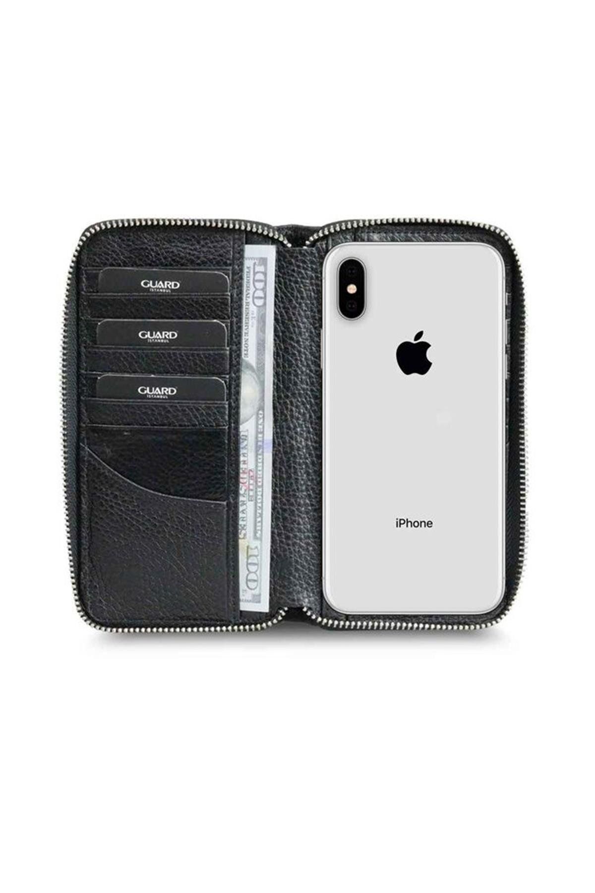 GUARD-Black Zippered Portfolio Wallet - GRD2403XW22340 3