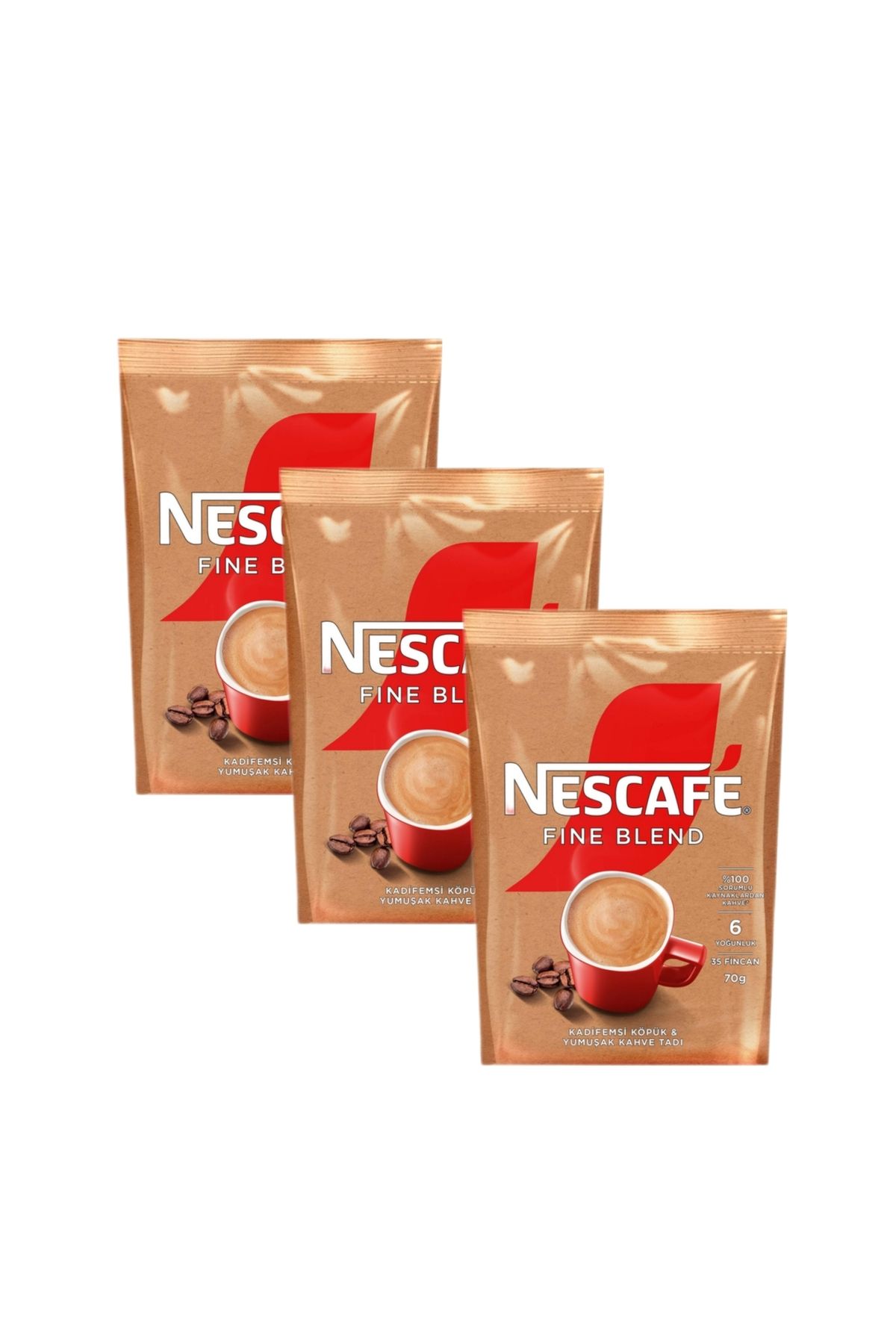 Nescafe-Fine Blend 70 Gr Granular Coffee (3 Pcs) 1