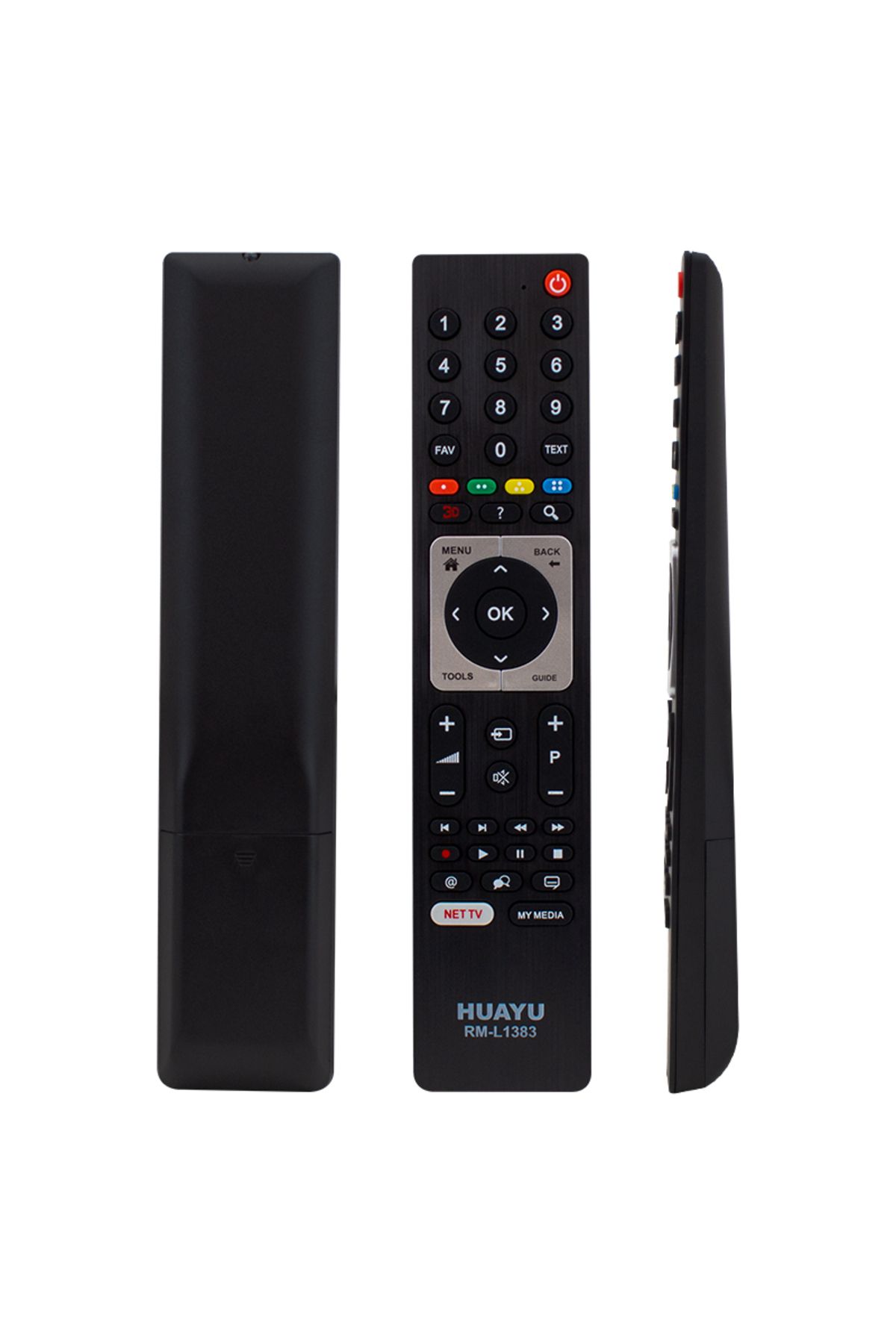 Kapamarka HUAYU KL RM-L1383 ARÇELİK-BEKO-GRUNDIG UNIVERSAL TÜM MODELLER 3D*NETFLIX*MY MEDIA TUŞLU LCD-LED TV