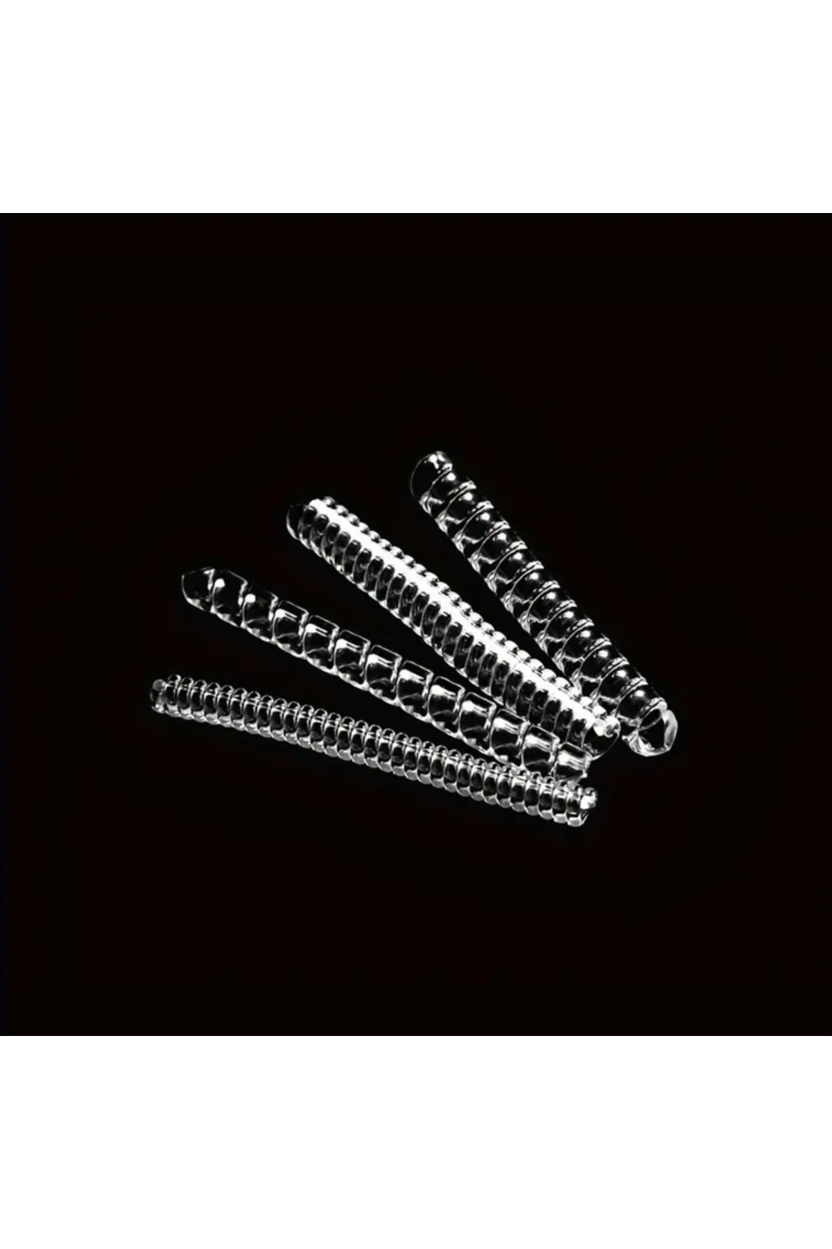 SYNOPE  4 Adet Spiral Helezon Şeffaf 4cm Kes Kullan Yüzük Küçültücü Aparat Yüzük Küçültme Aleti Aparatı - Görsel 3