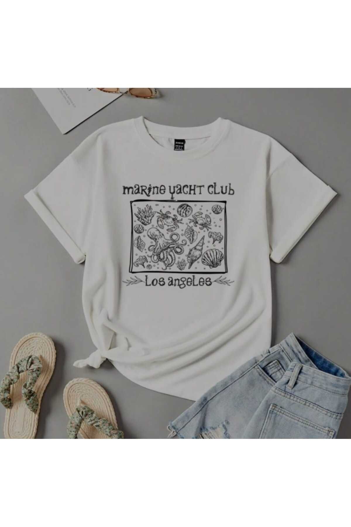Perodia Deniz Kabuk Baskılı T-shirt